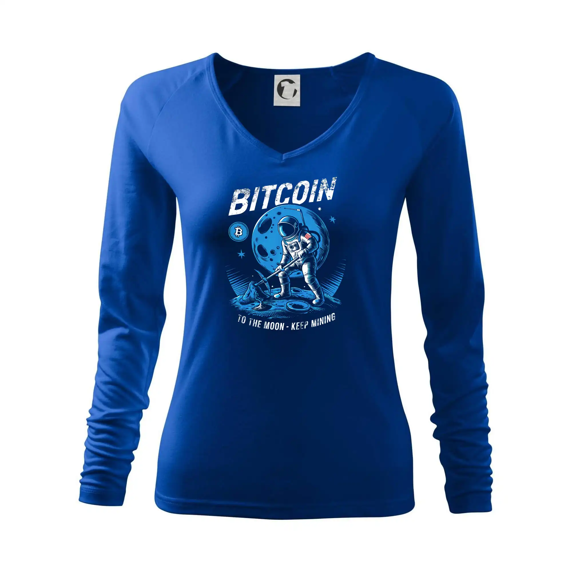 Botcoin to the moon - keep mining - Tričko dámske Elegance