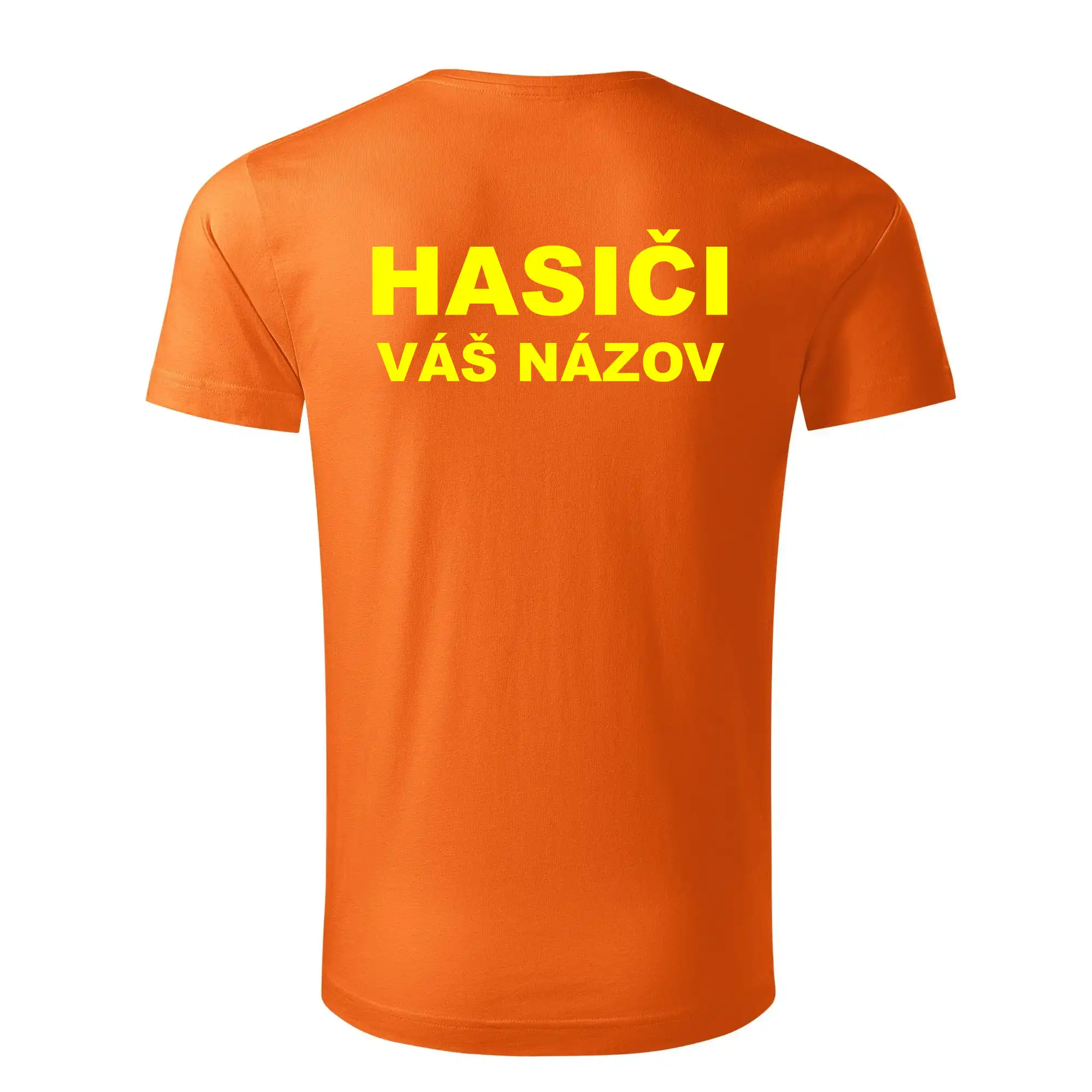 Hasiči - žltý nápis - váš názov zboru