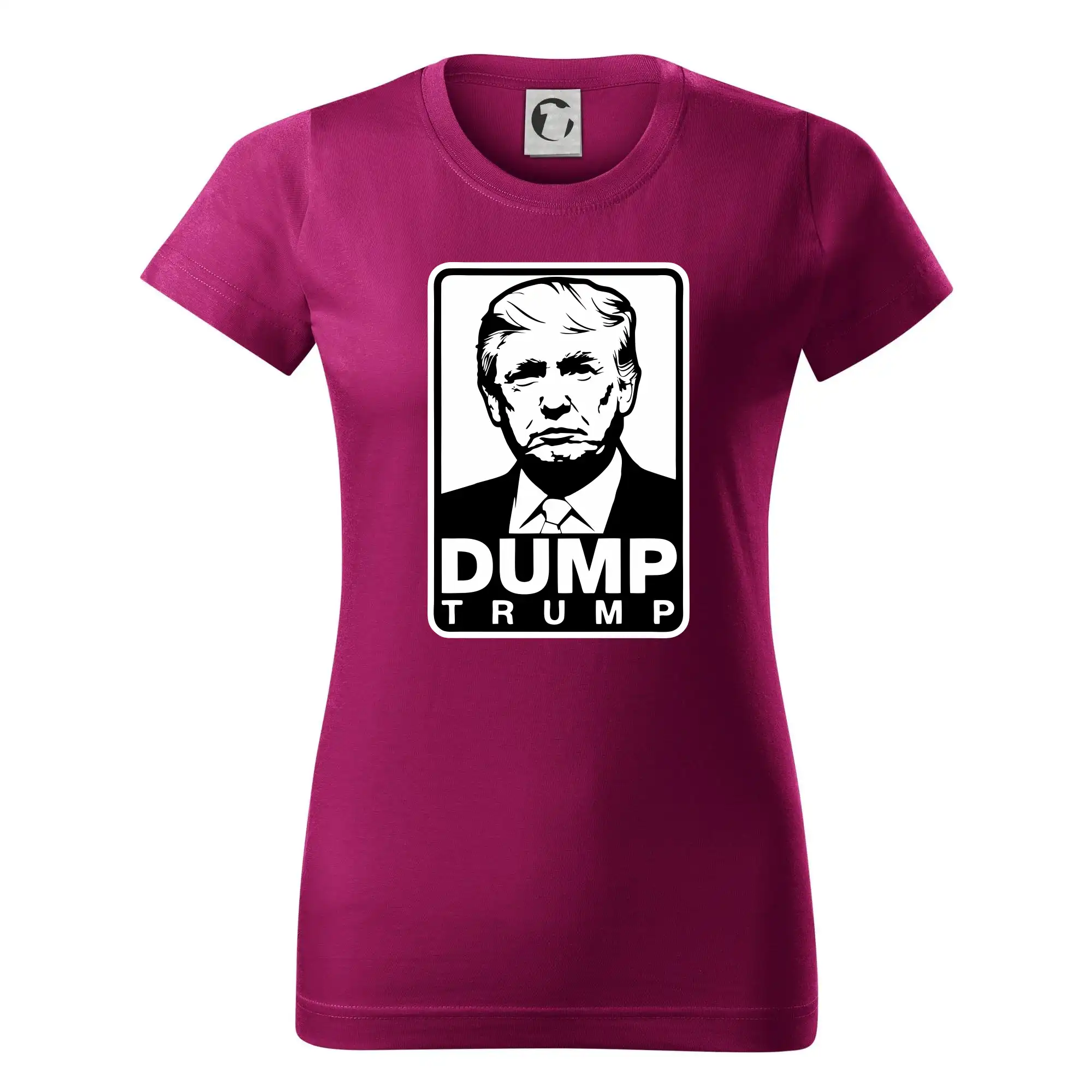 Politické tričká - Dump Trump - Dámske tričko basic - ľahko voľnejšie a dlhšie