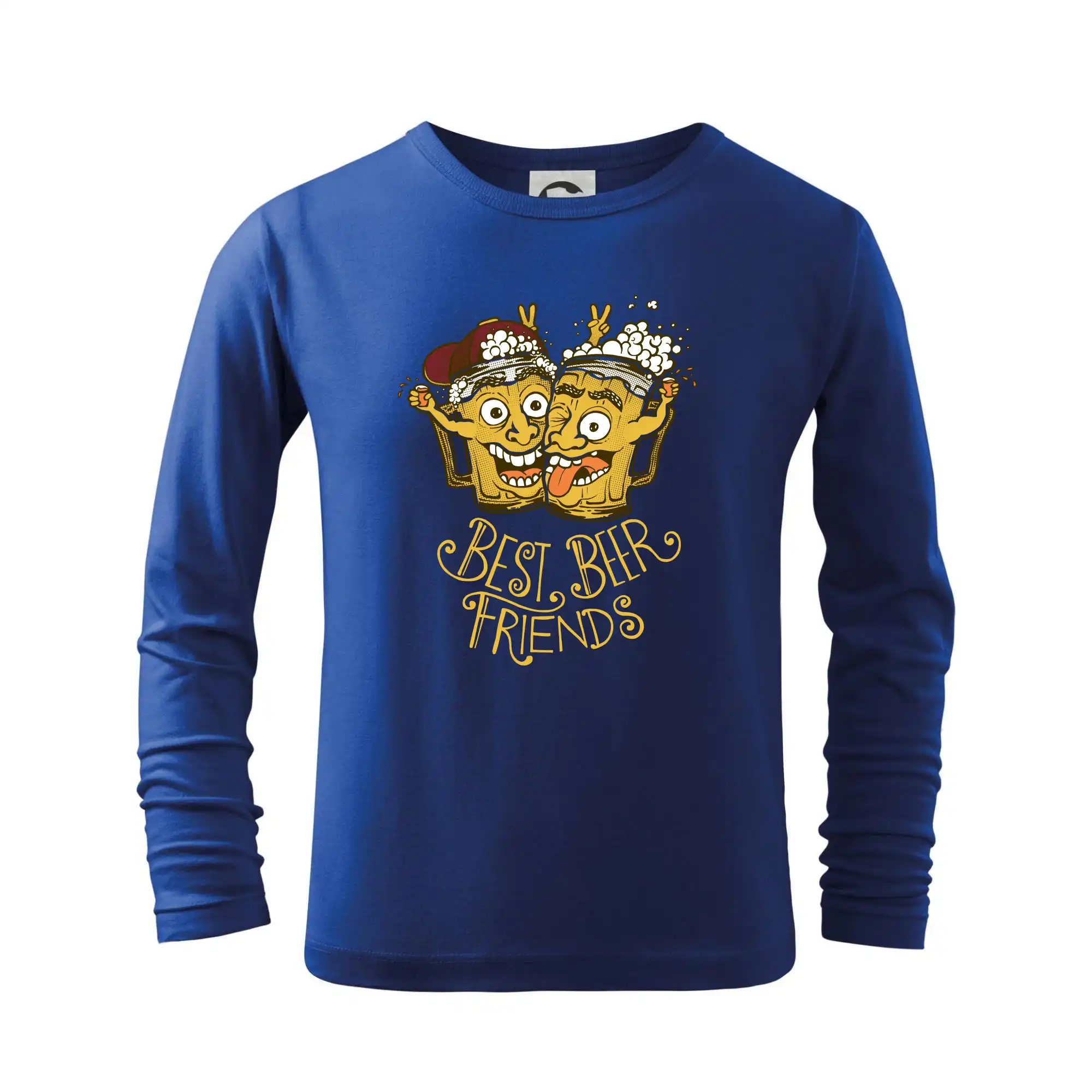 Vtipná tričká pre pivárov - Best beer friends party (Pecka design) - Tričko detské Long Sleeve