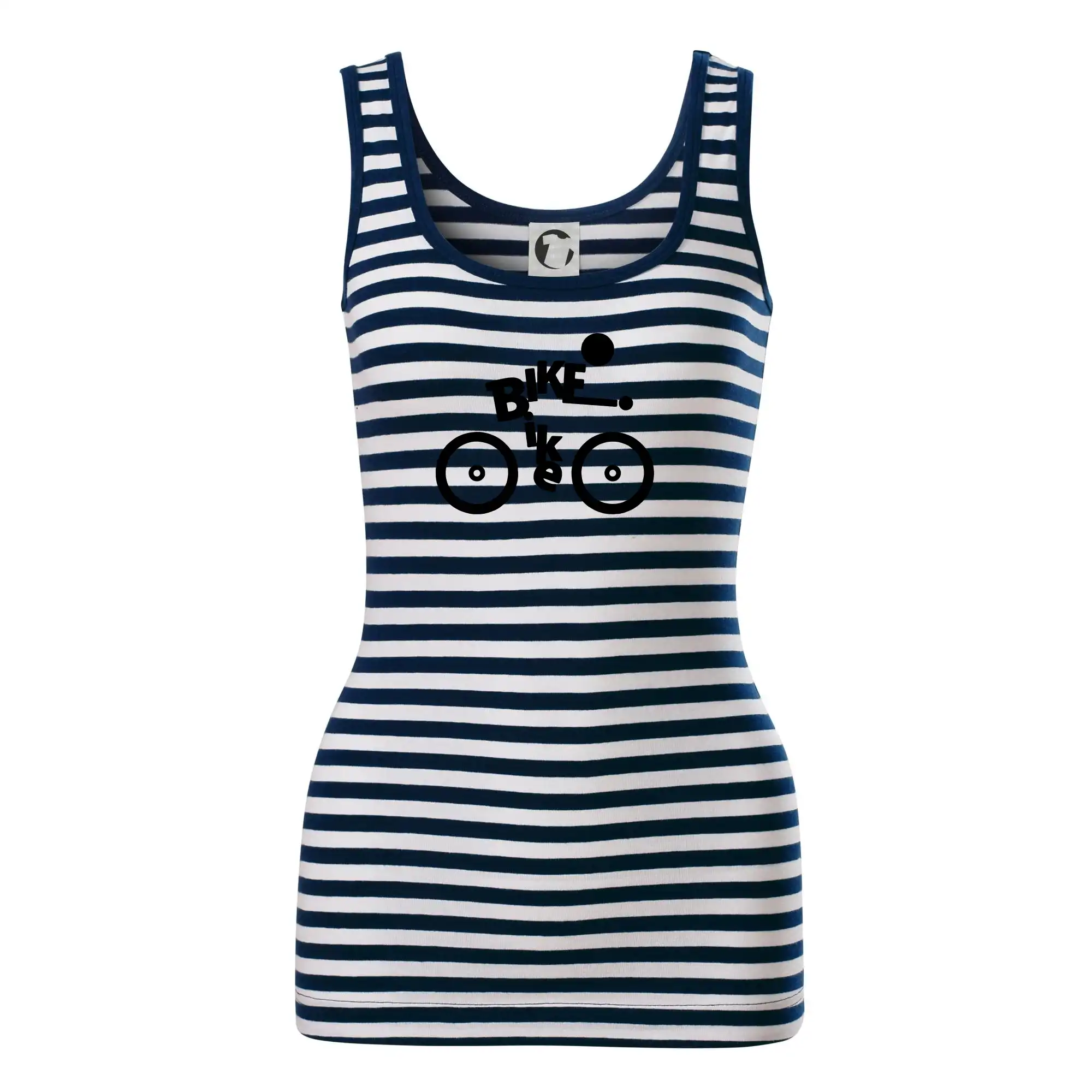Tričko ako darček pre cyklistu - Bike nápis postava - Sailor tielko na vodu