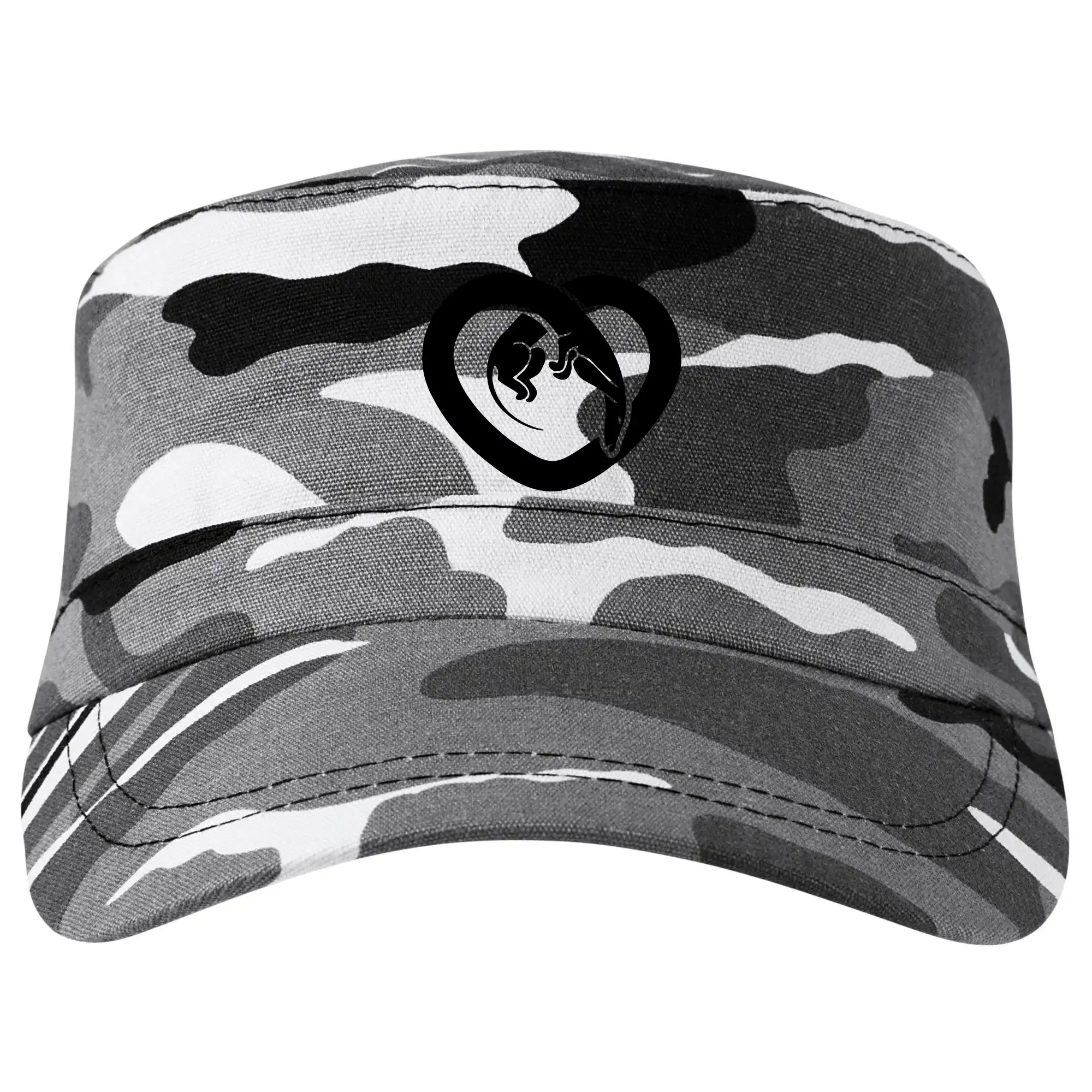 Tričká s motívom jazvečíka - Jazvečík srdca - plný - Šiltovka CAMO
