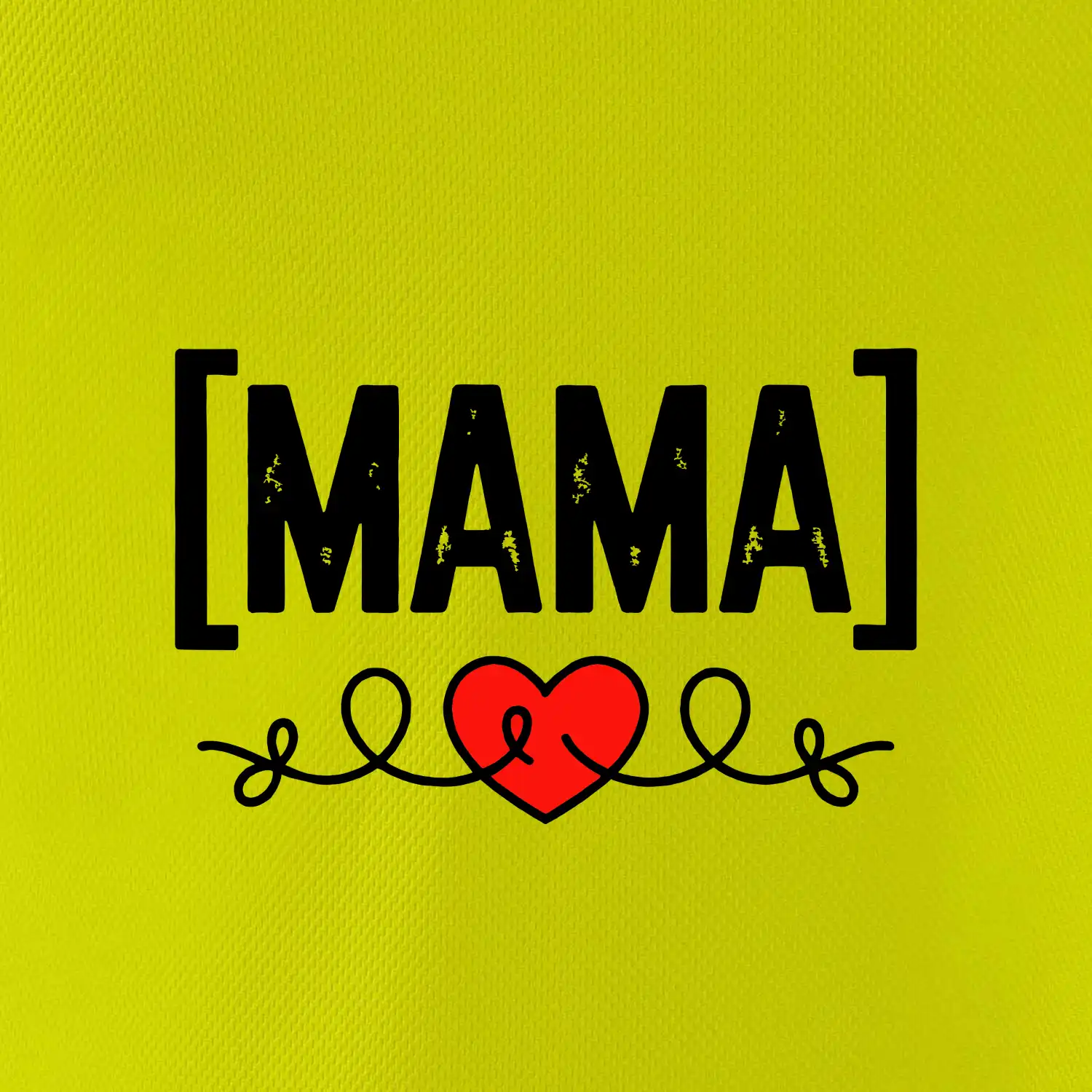 Nápis mama a srdce SK