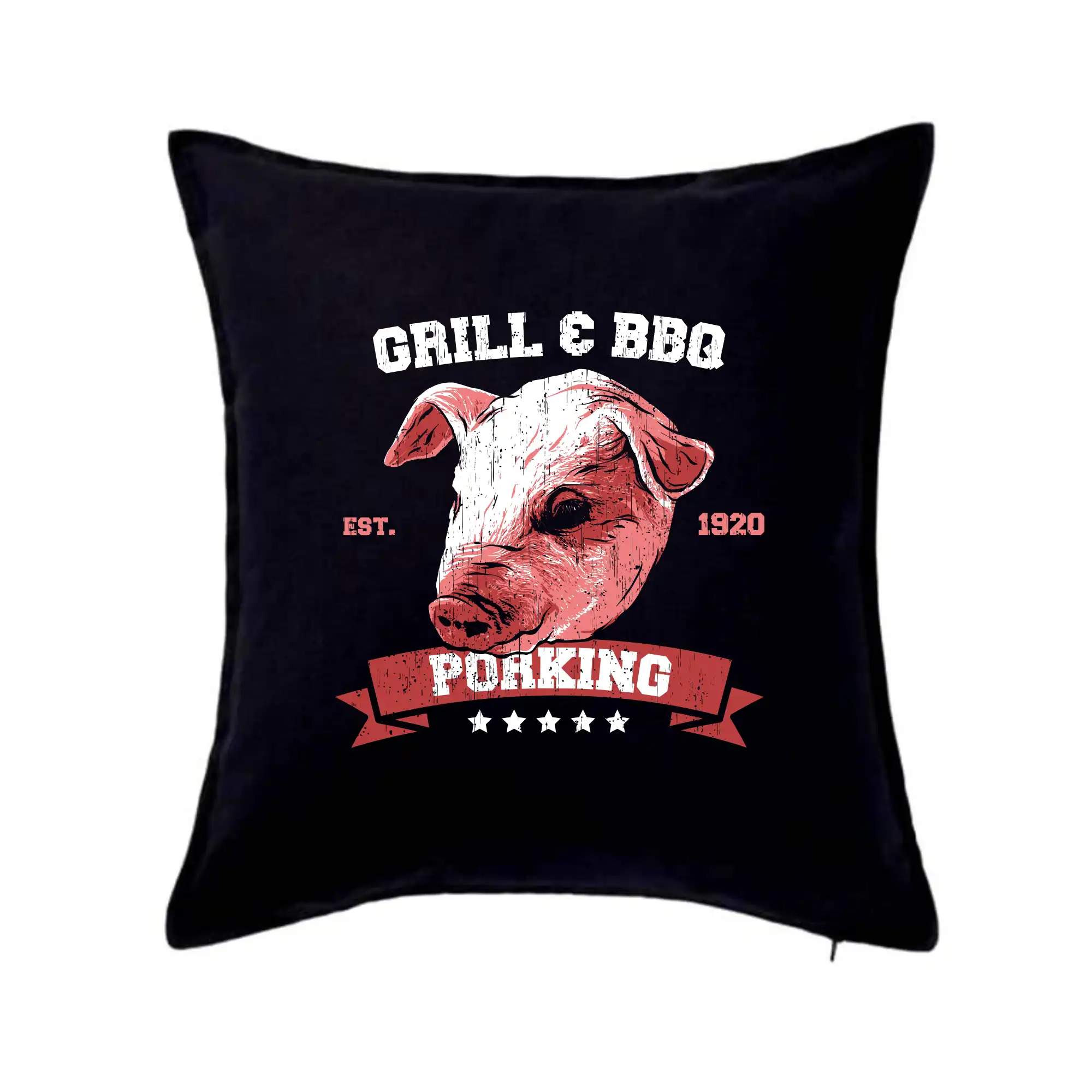 Tričká a zástery na grilovanie - Pig grill - Vankúš 50x50