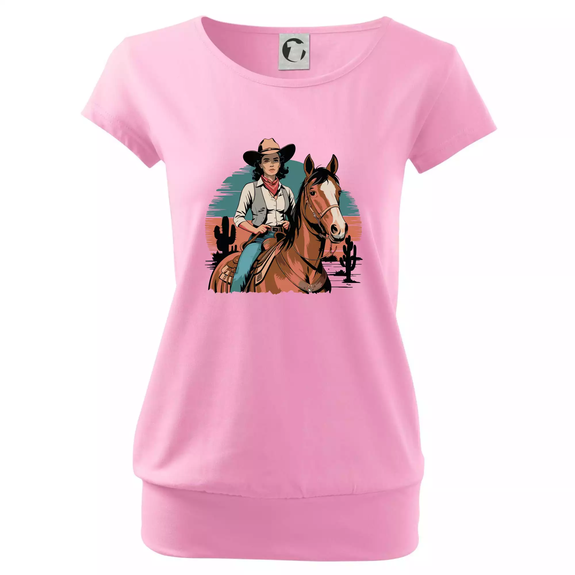 Cowgirl vintage na koni