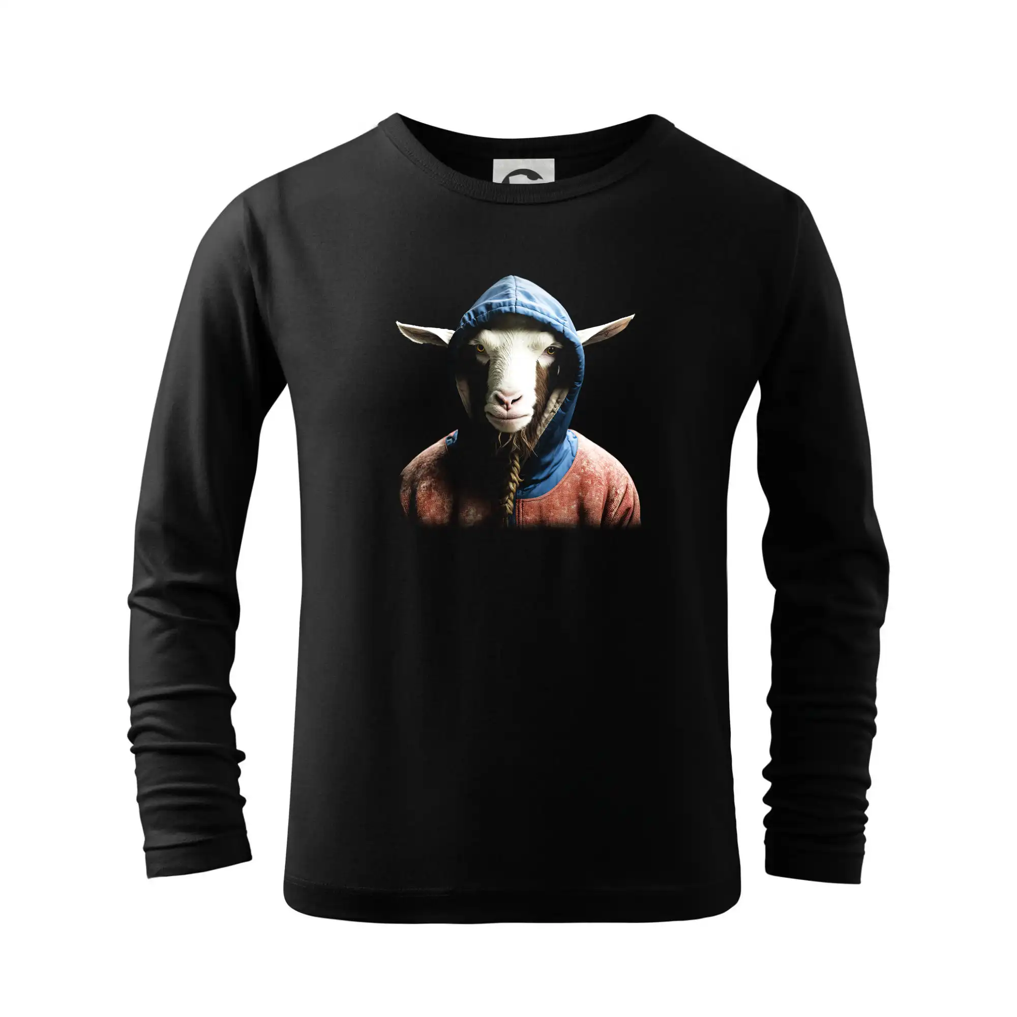 Tričká so zvieratami - Koza v bundě - Tričko detské Long Sleeve