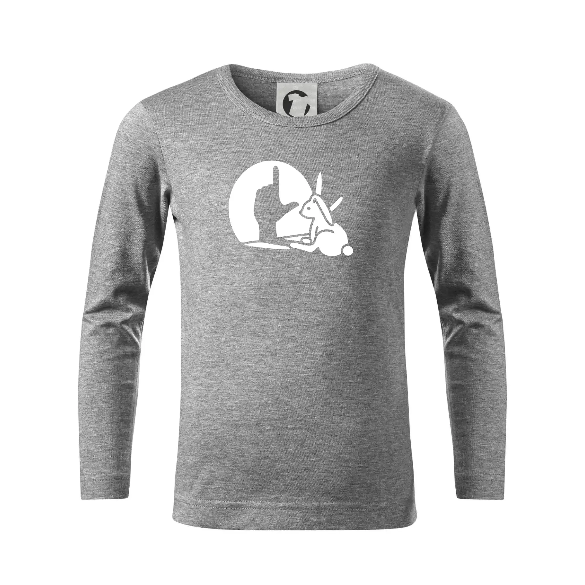 Veľkonočné tričká - Zajac tieň loser - Tričko detské Long Sleeve