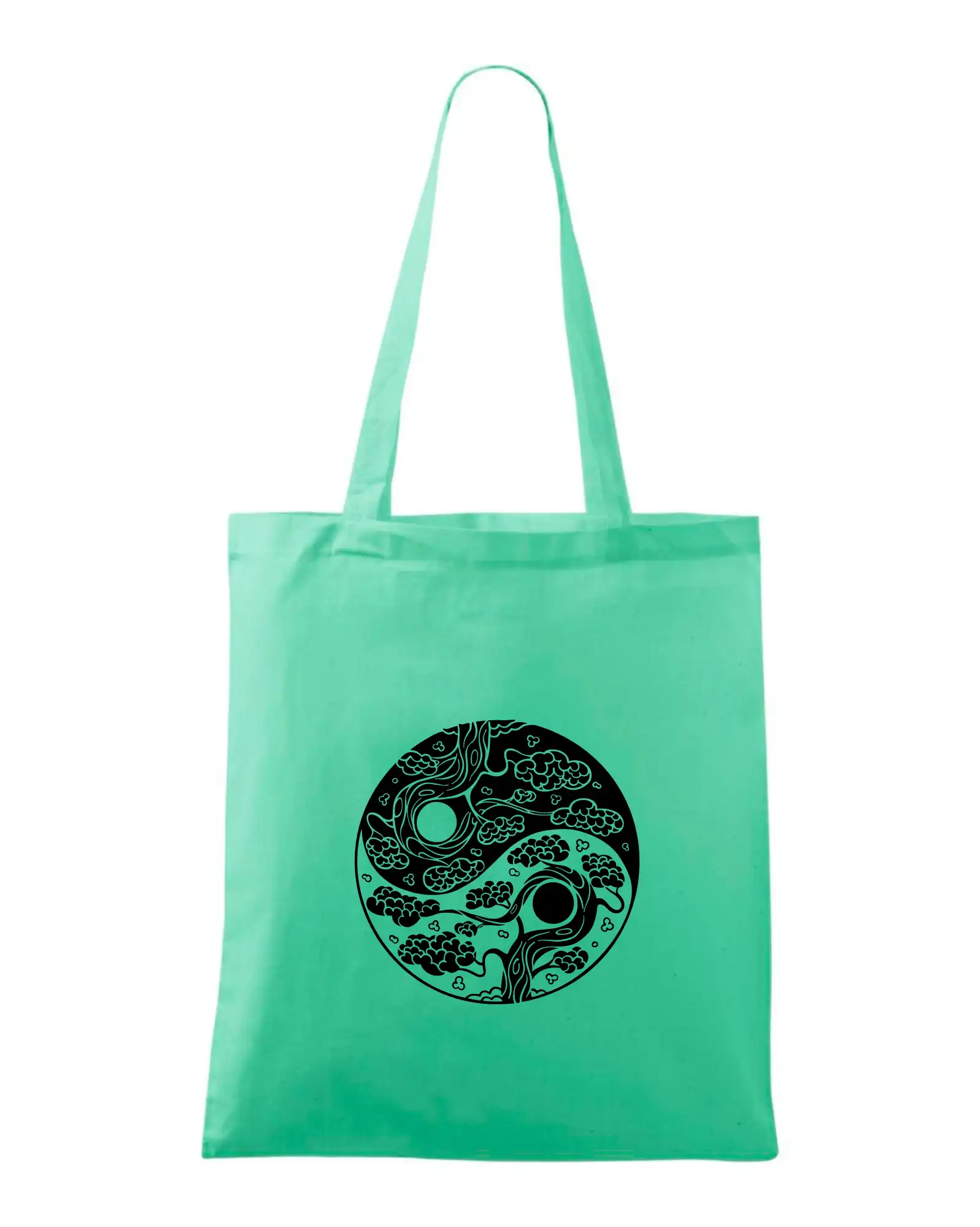 Životný štýl - Yin & Yang sakura - Taška bavlnená