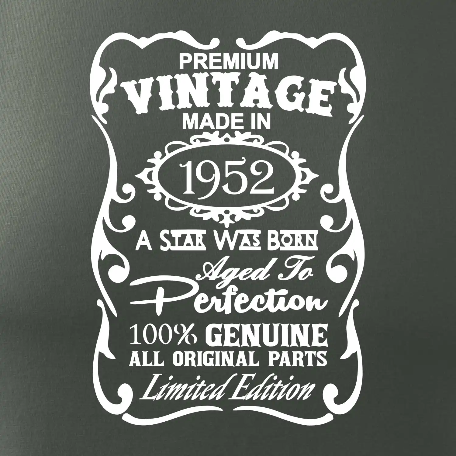 Vintage Etiketa - 1952