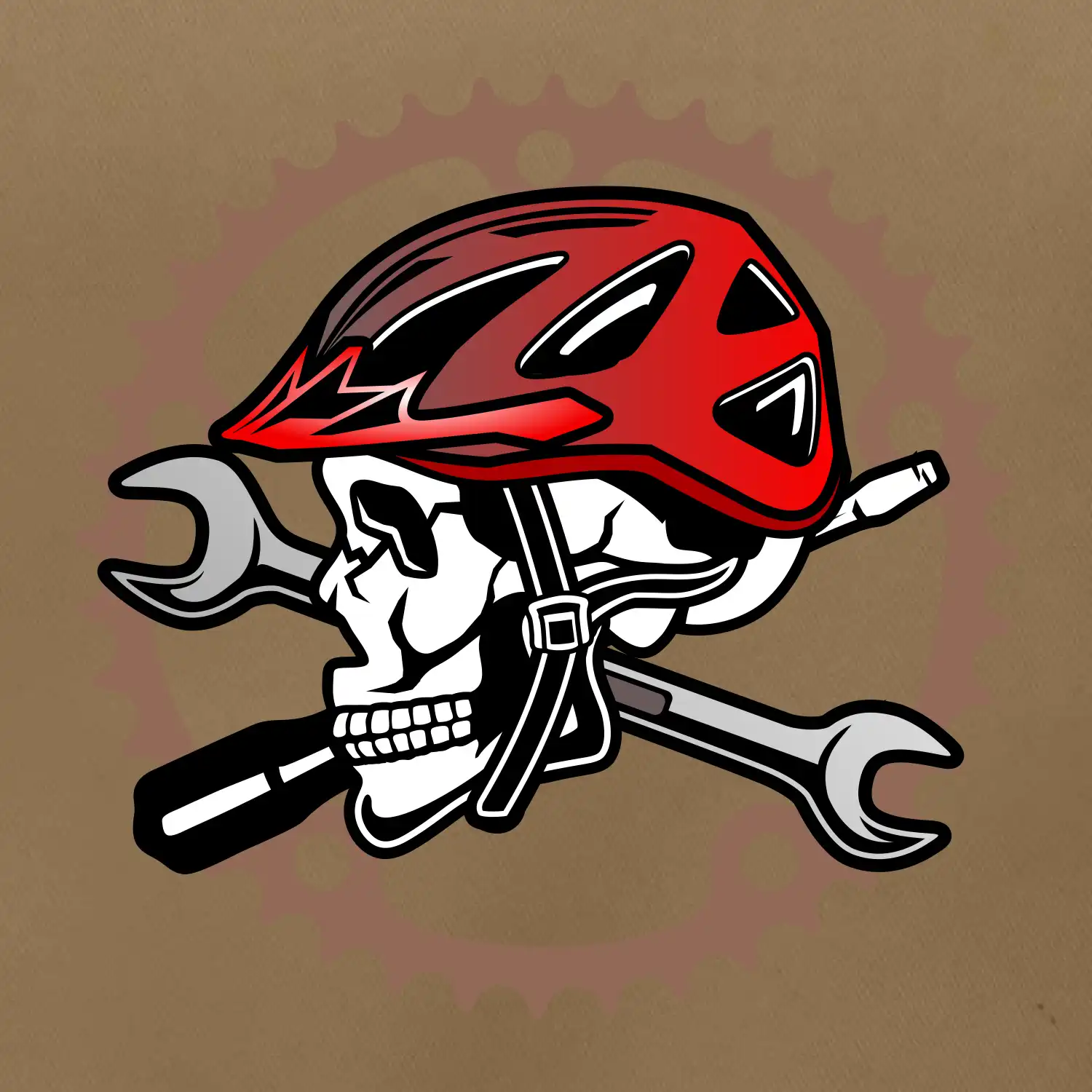 Lebka biker opravář