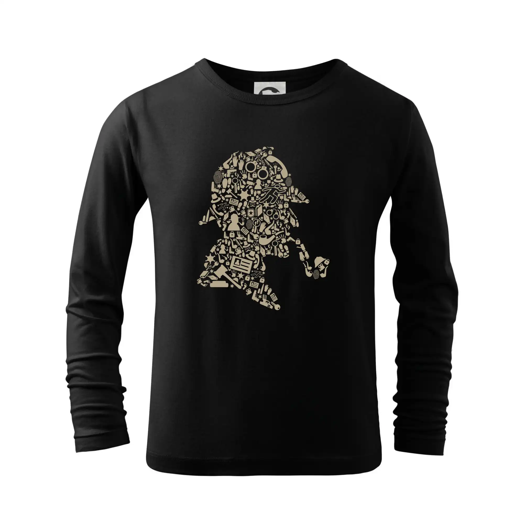 Filmové tričká - Sherlock Holmes ikony - Tričko detské Long Sleeve