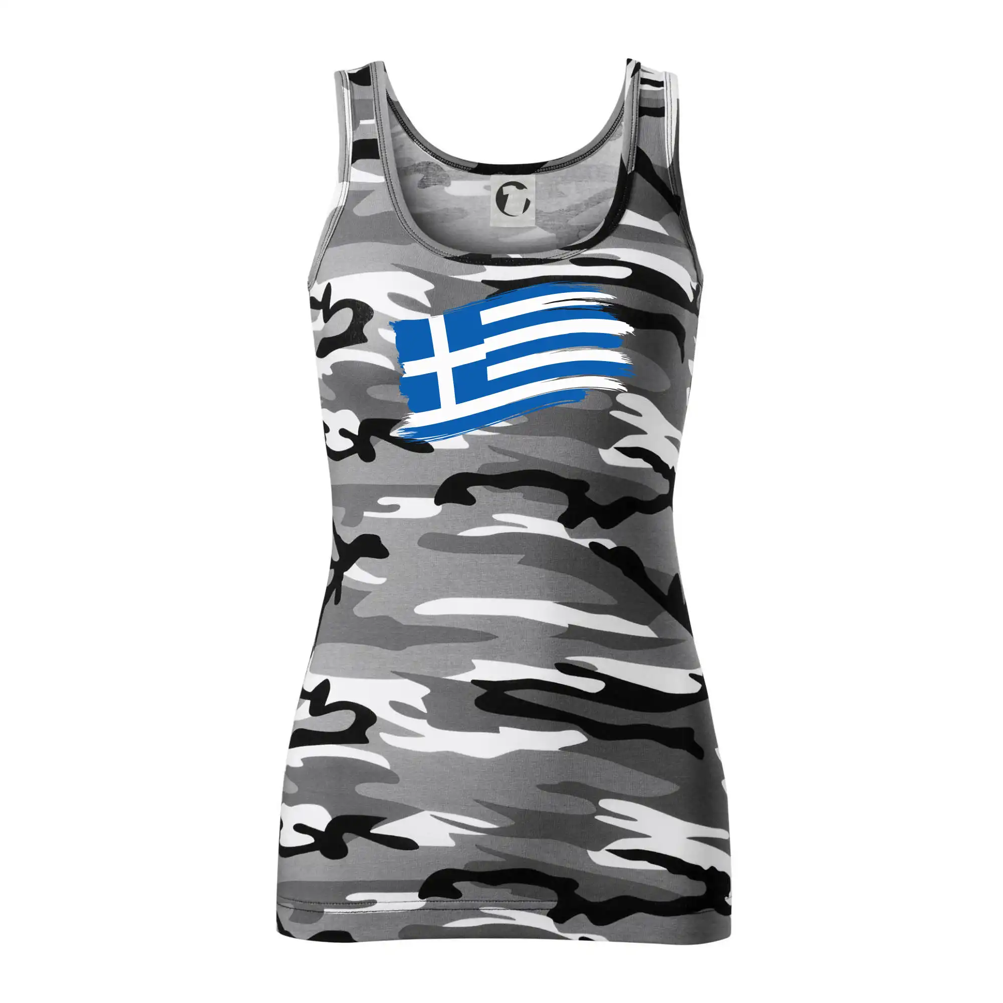 Řecko vlajka - štětkou