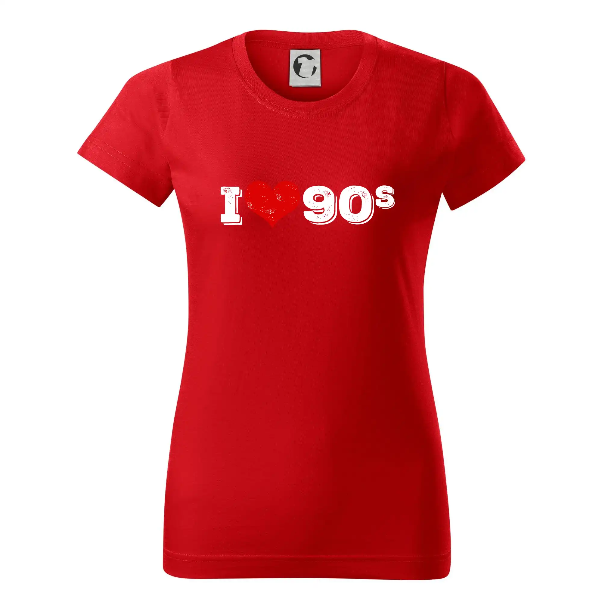 I love 90s - Dámske tričko basic - ľahko voľnejšie a dlhšie
