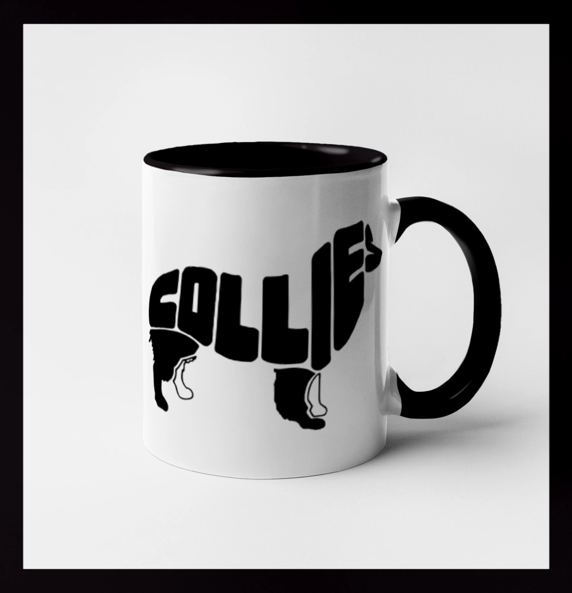 Border kolie písmo v těle