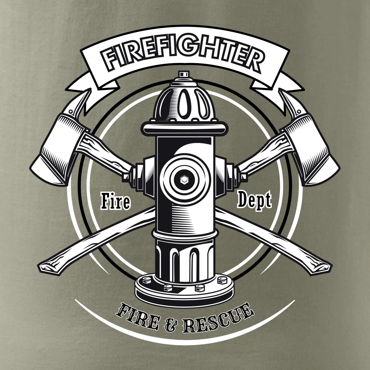 Firefighter logo Fire and rescue