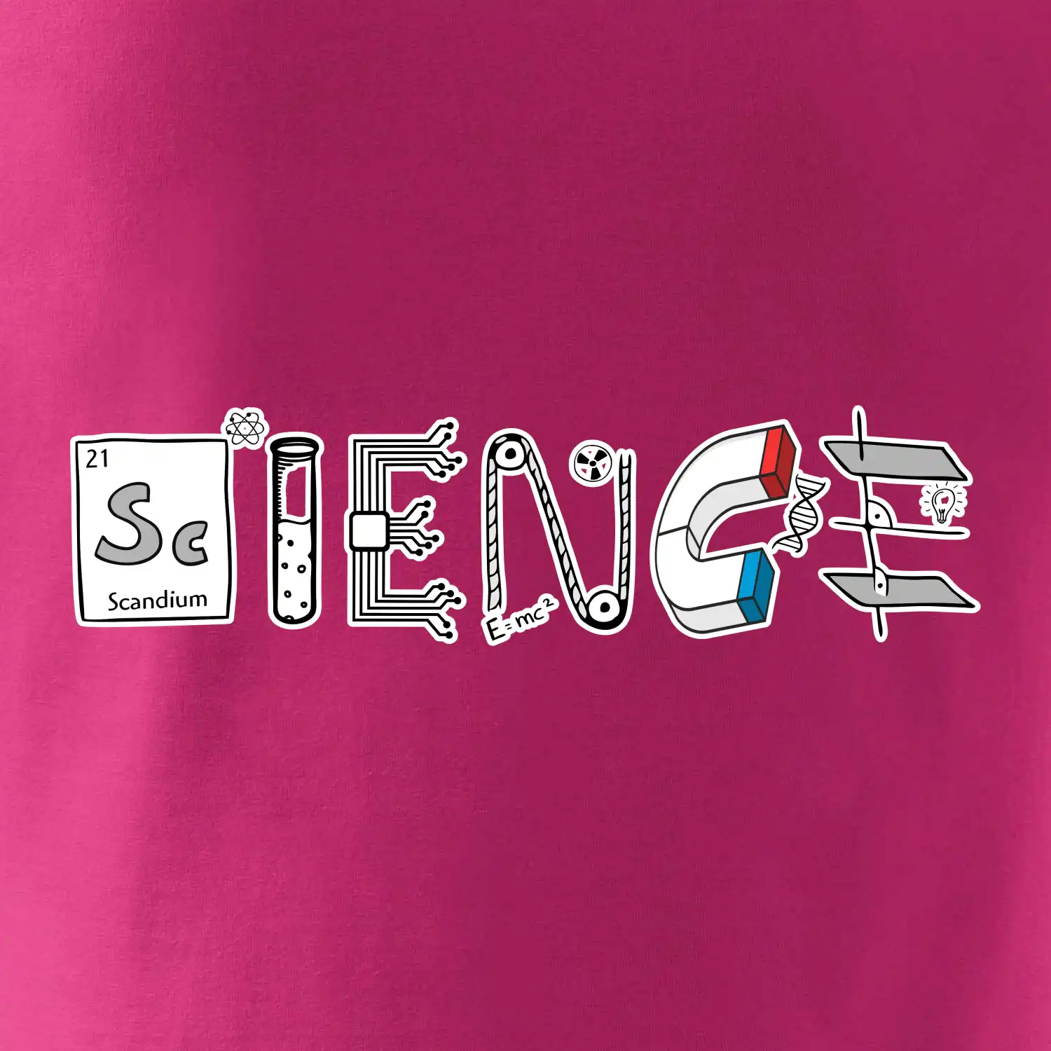 Science věda nápis