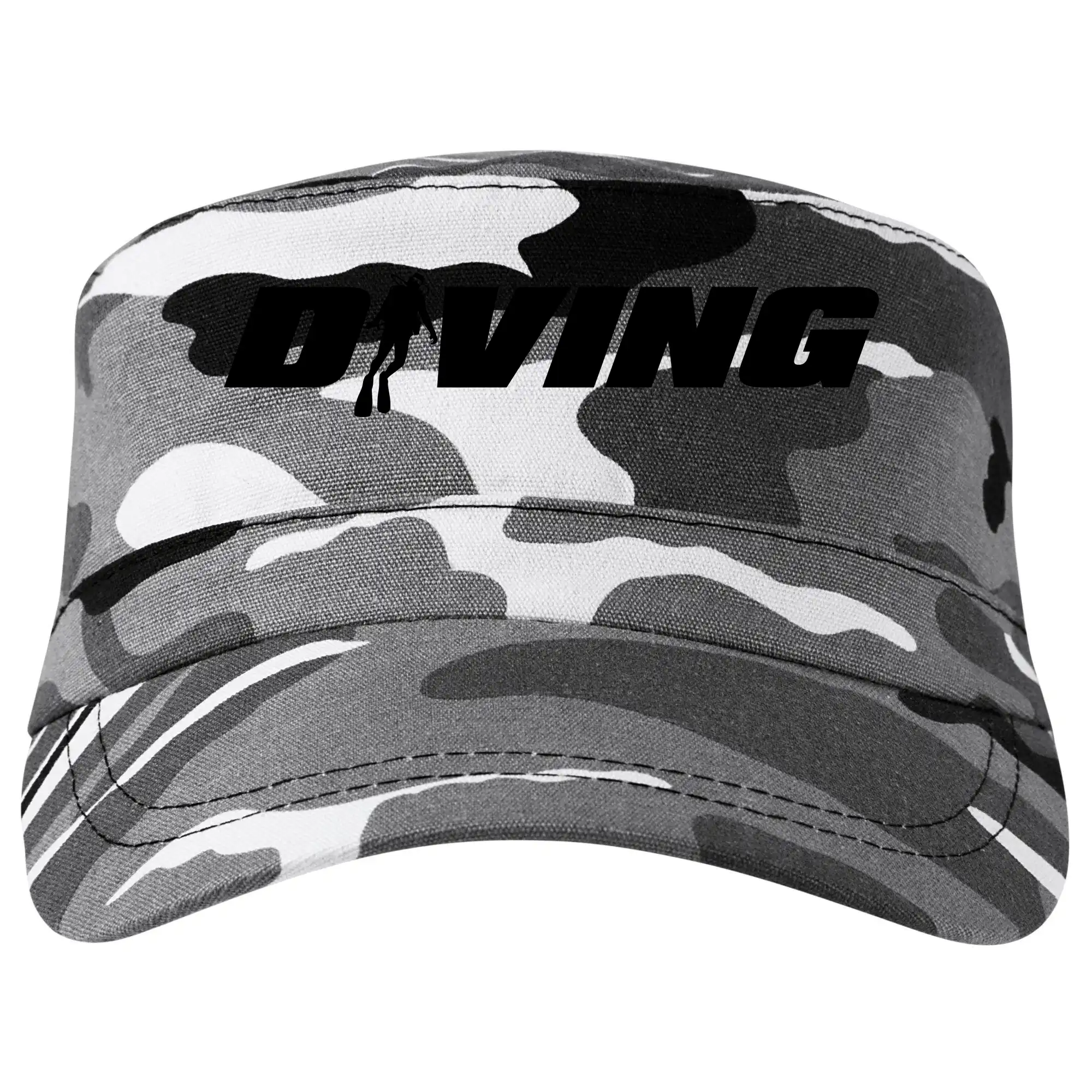 Potápačské tričká - Diving nápis potápač - Šiltovka CAMO