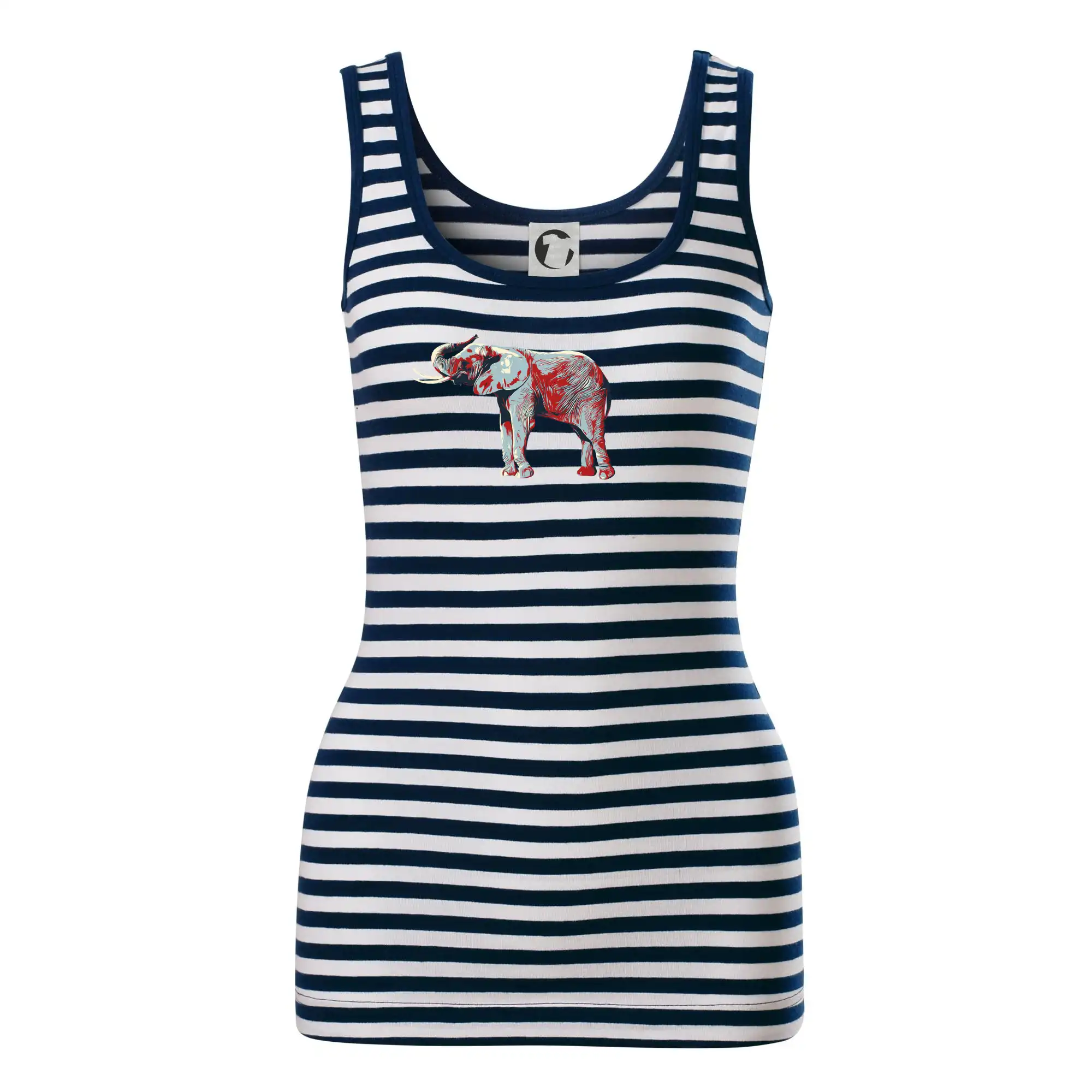 Tričká so zvieratami - Slon vintage - Sailor tielko na vodu