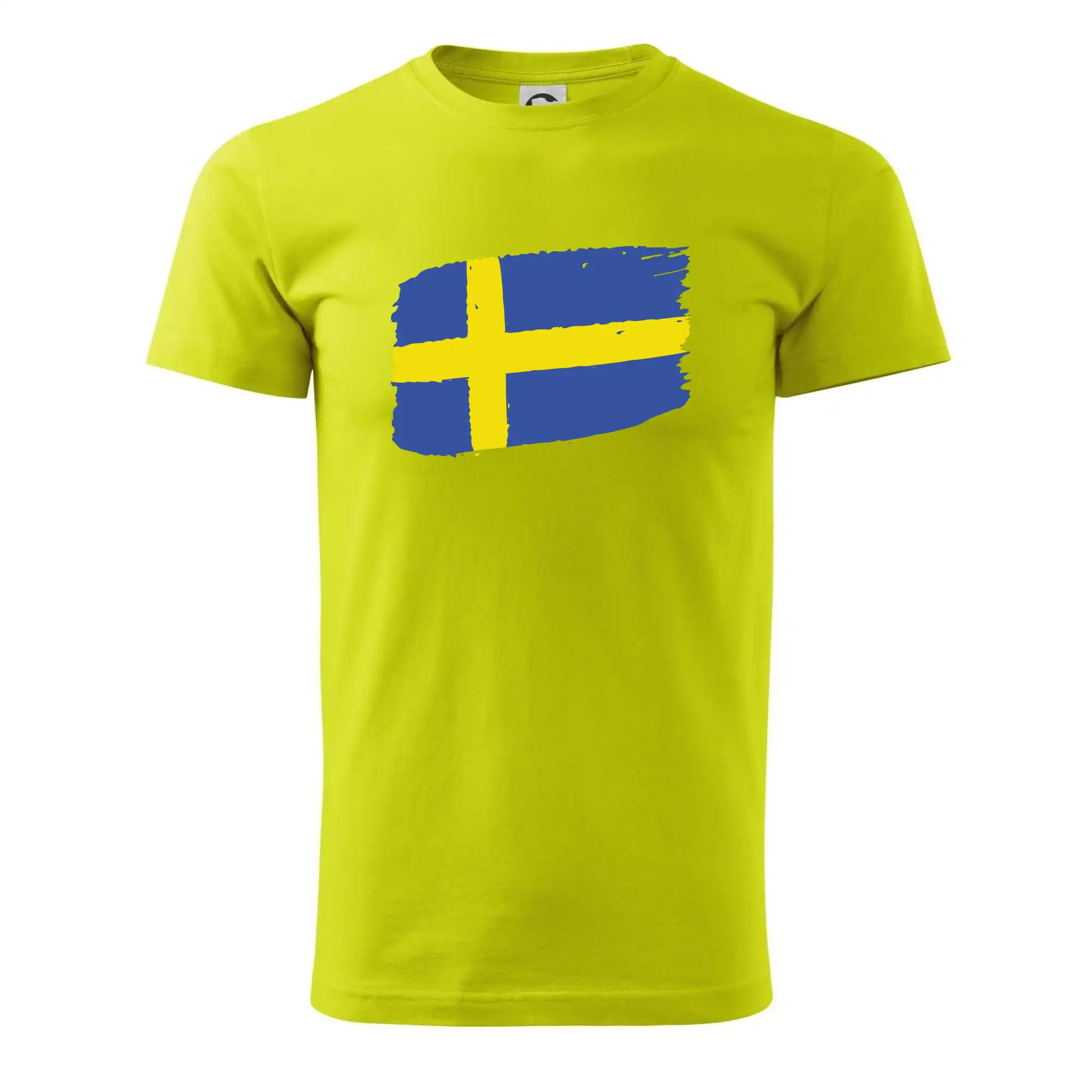 Švédsko vlajka štětkou