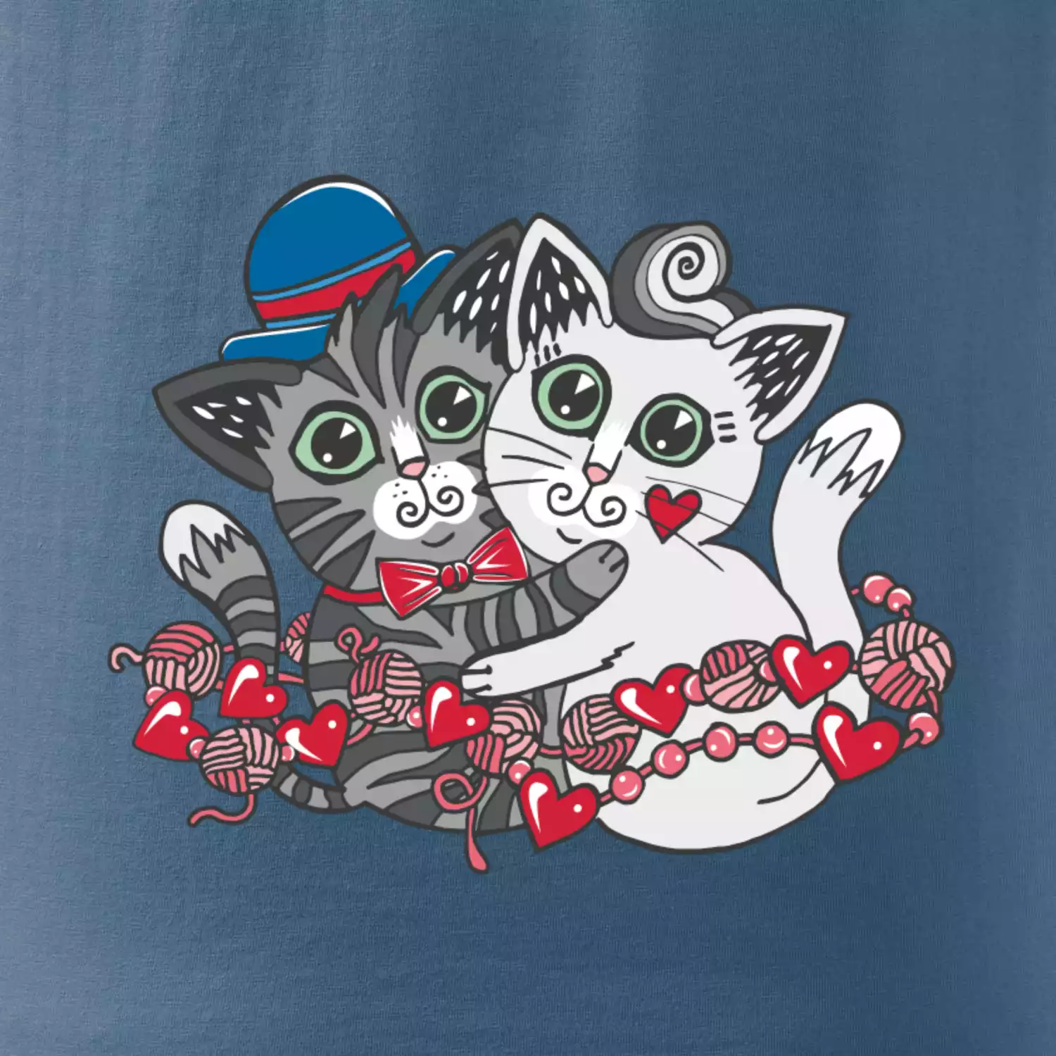 Mačky v objatí (Pecka design)