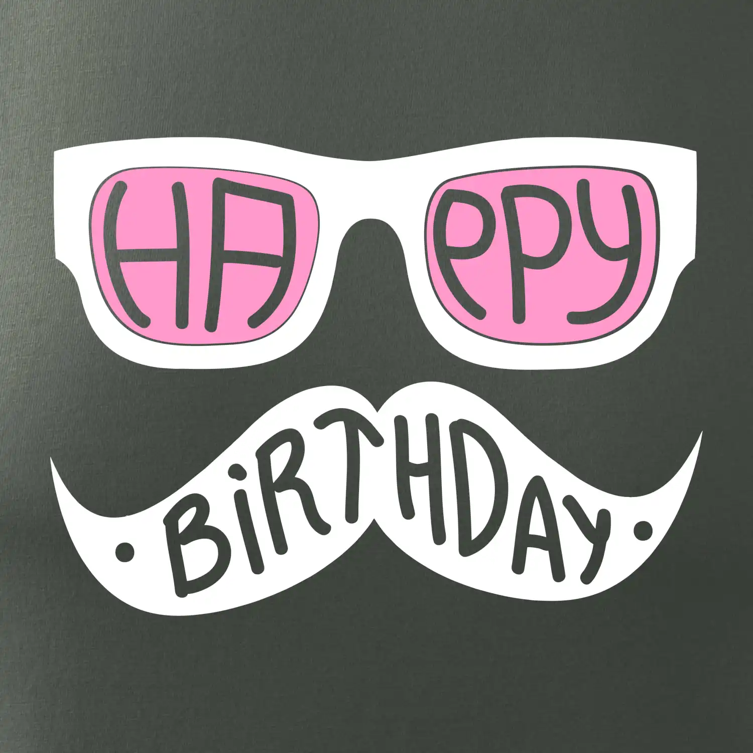 Mustache narozeniny - brýle