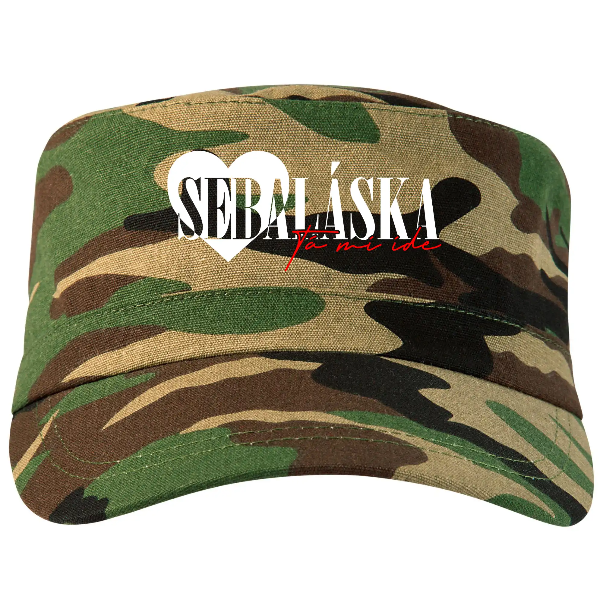Tričká pre zamilovaných - Sebeláska ta mi ide - Šiltovka CAMO