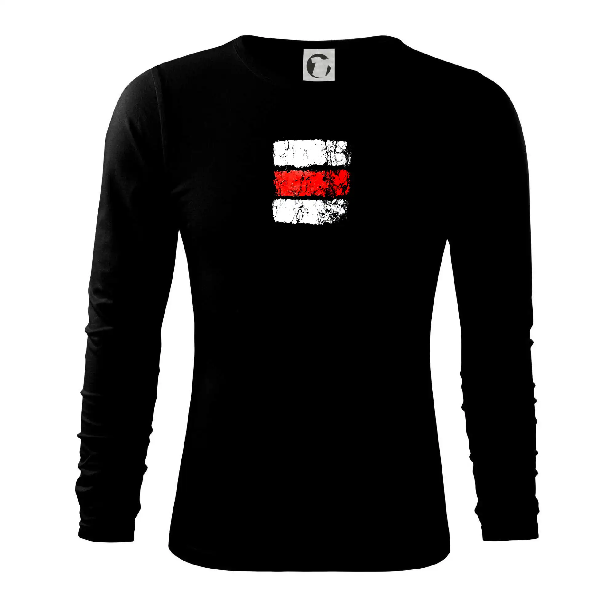 Trička pre cestovateľov - Turistická značka - červená - Tričko s dlhým rukávom FIT-T long sleeve