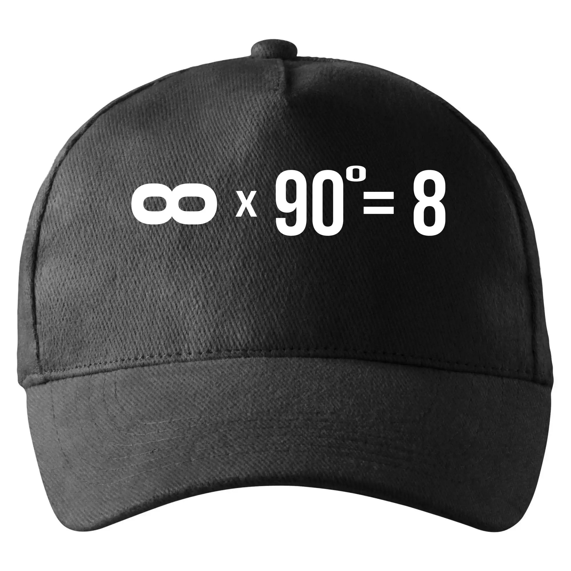 Vtipné tričká pre matematiky - Nekonečno matematika - Šiltovka so zahnutým šiltom a mosaznou sponou