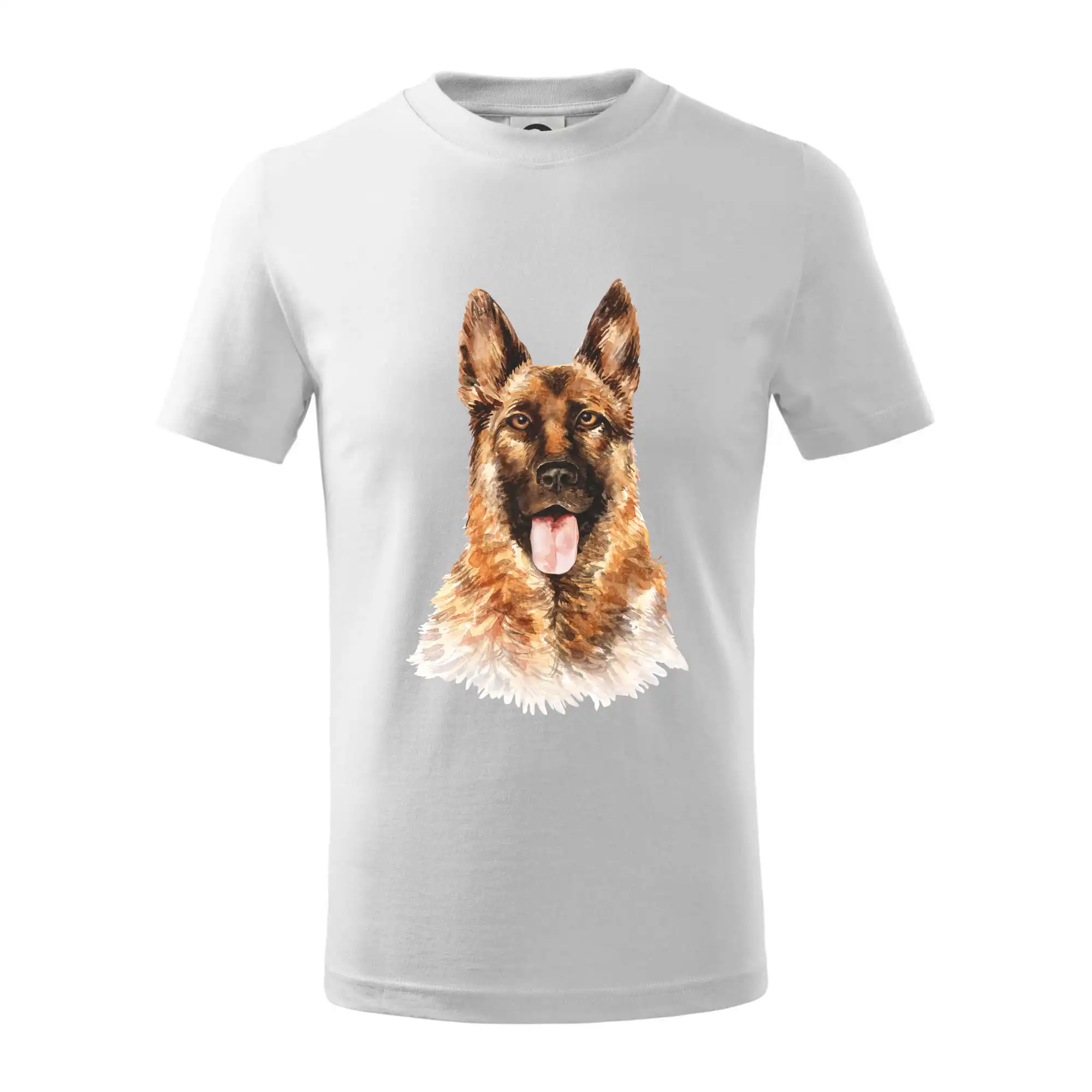 Nemecký ovčiak - German shepherd - vodová farba - Tričko detské bavlnené