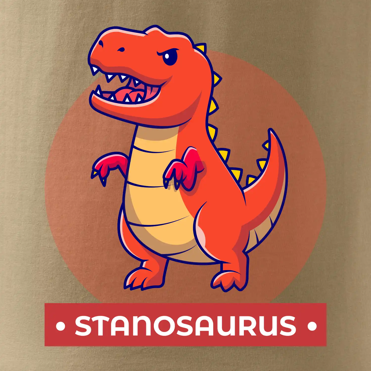 Dinosaurie mená - oranžový dinosaurus SK