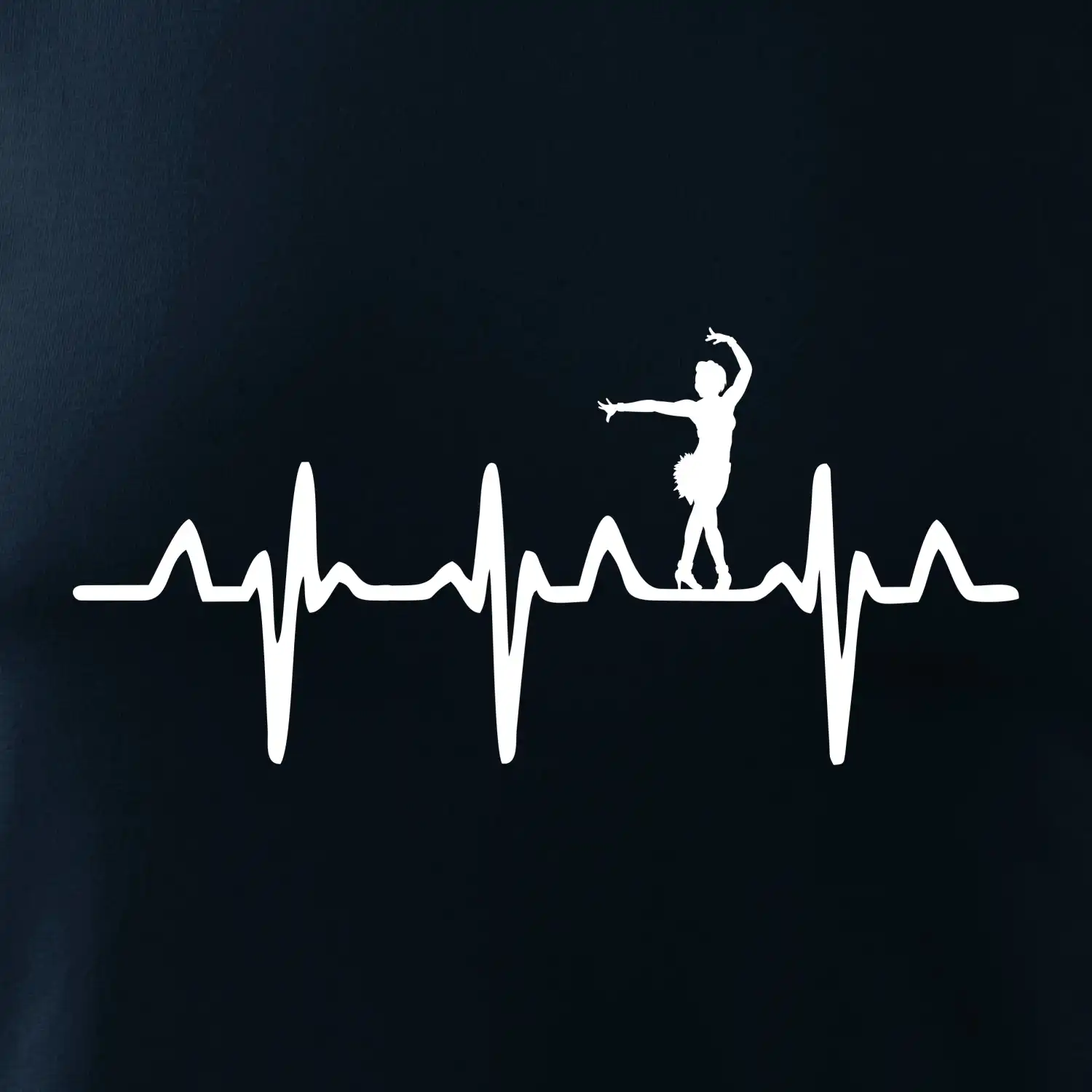 EKG tanečnice salsy