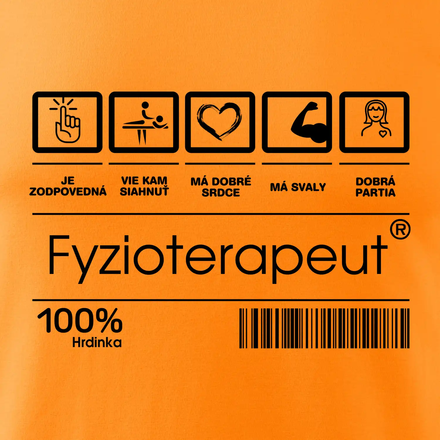 Čiarový kód fyzioterapeutka