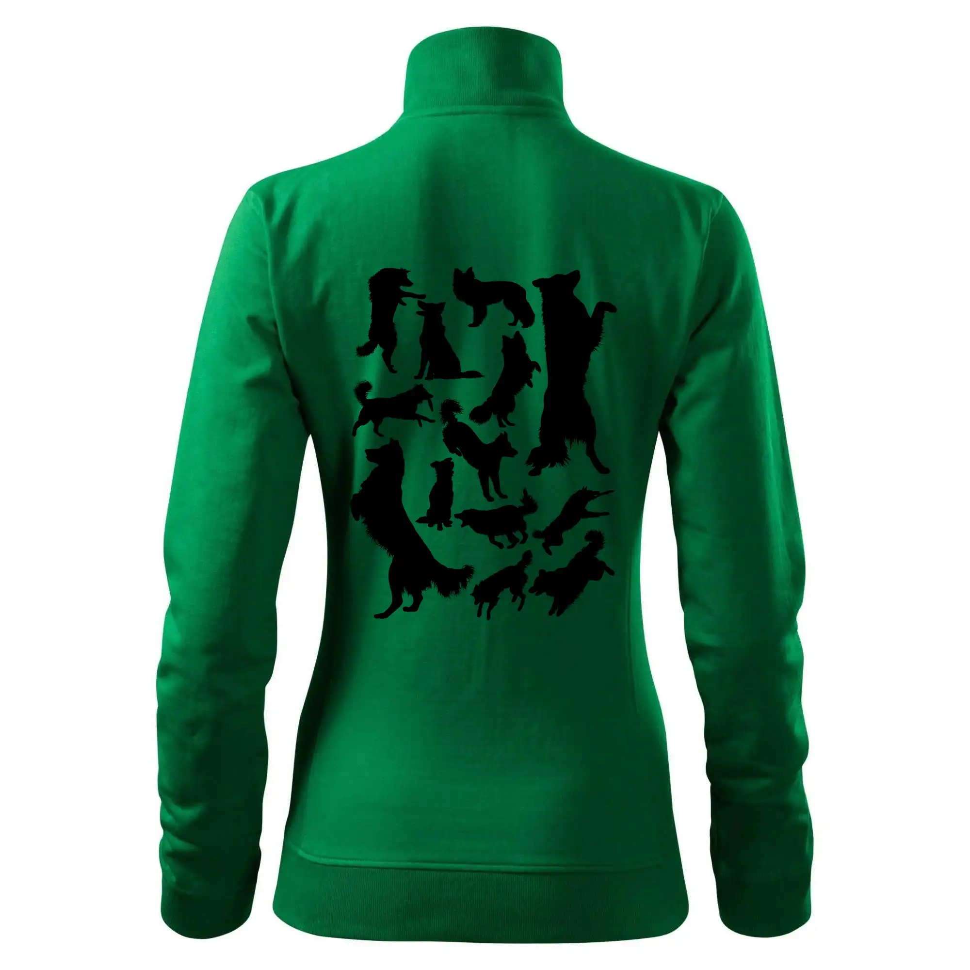 Border kolie siluety