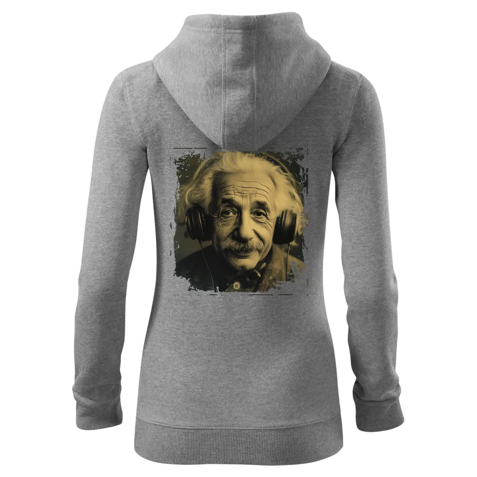 Albert se sluchátky