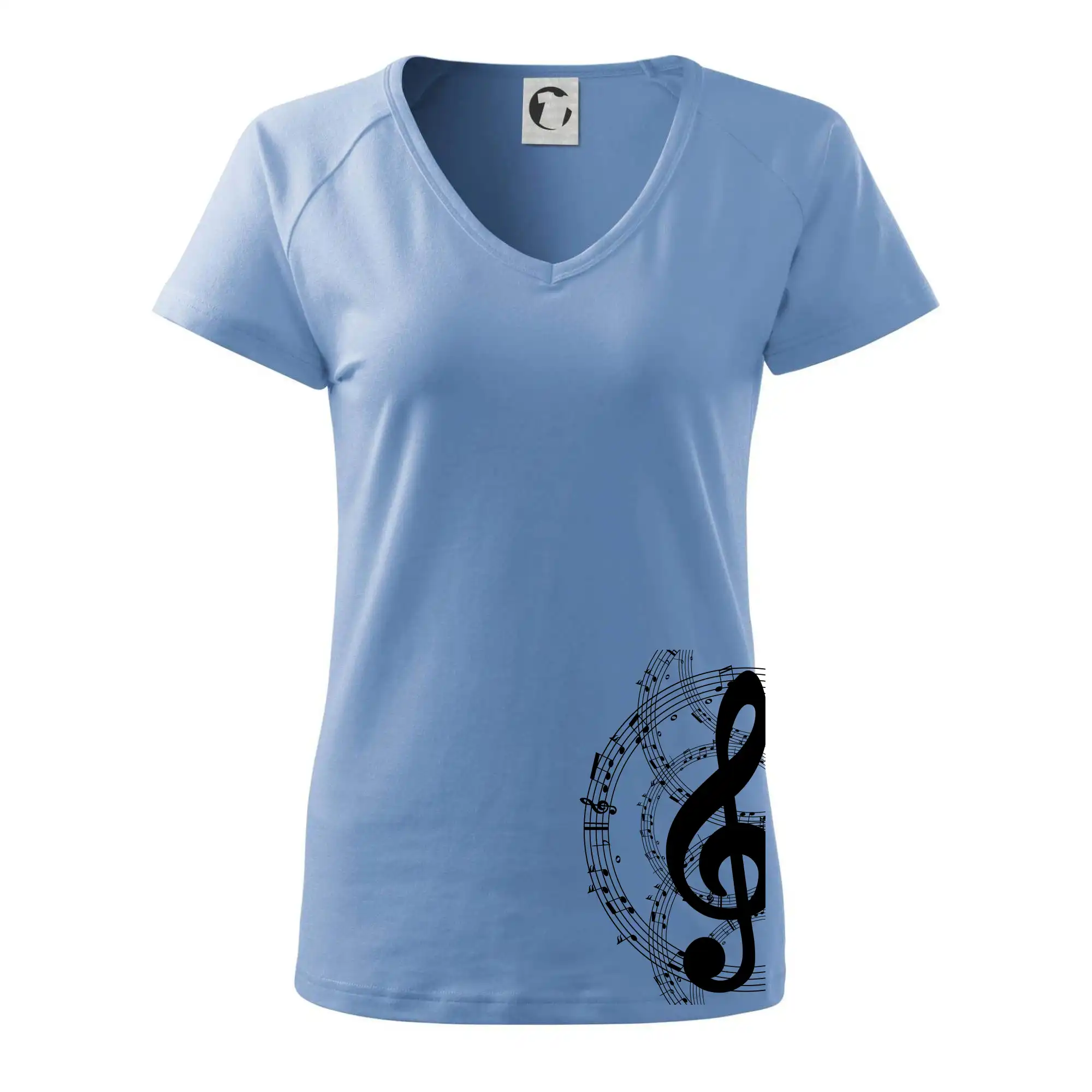 Houslový klíč a noty