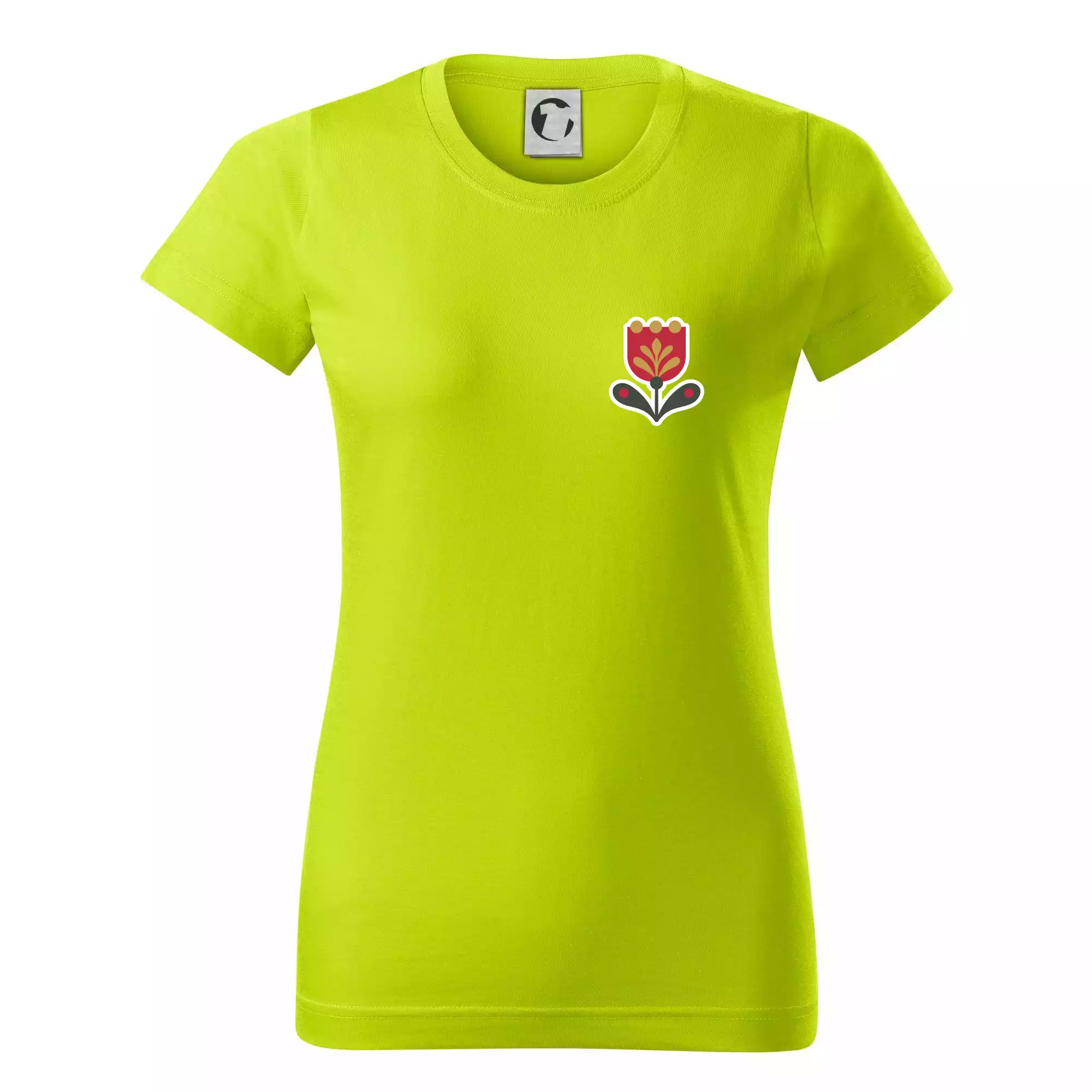 Folklor na prsu tulipán