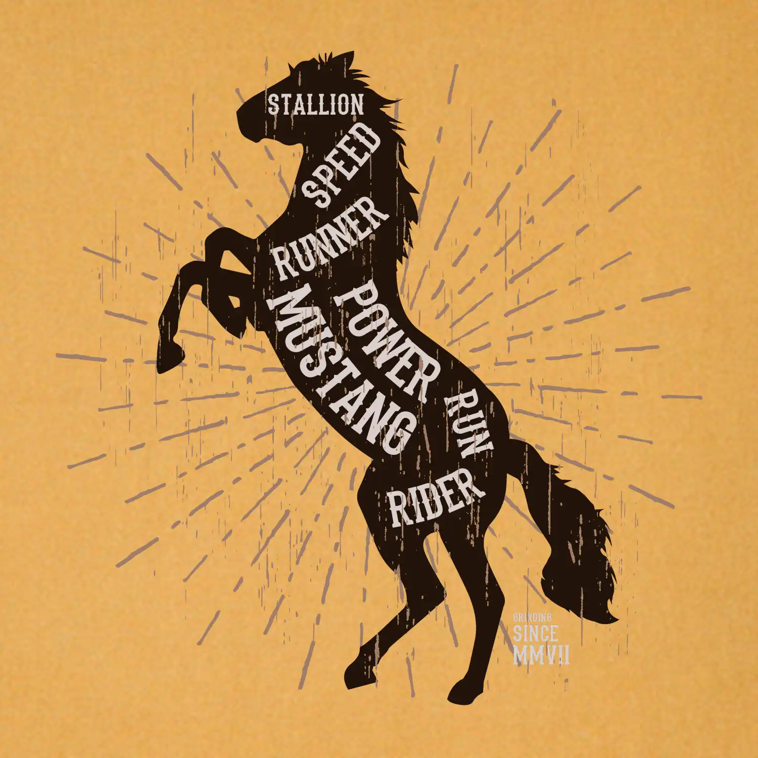 Horse mustang