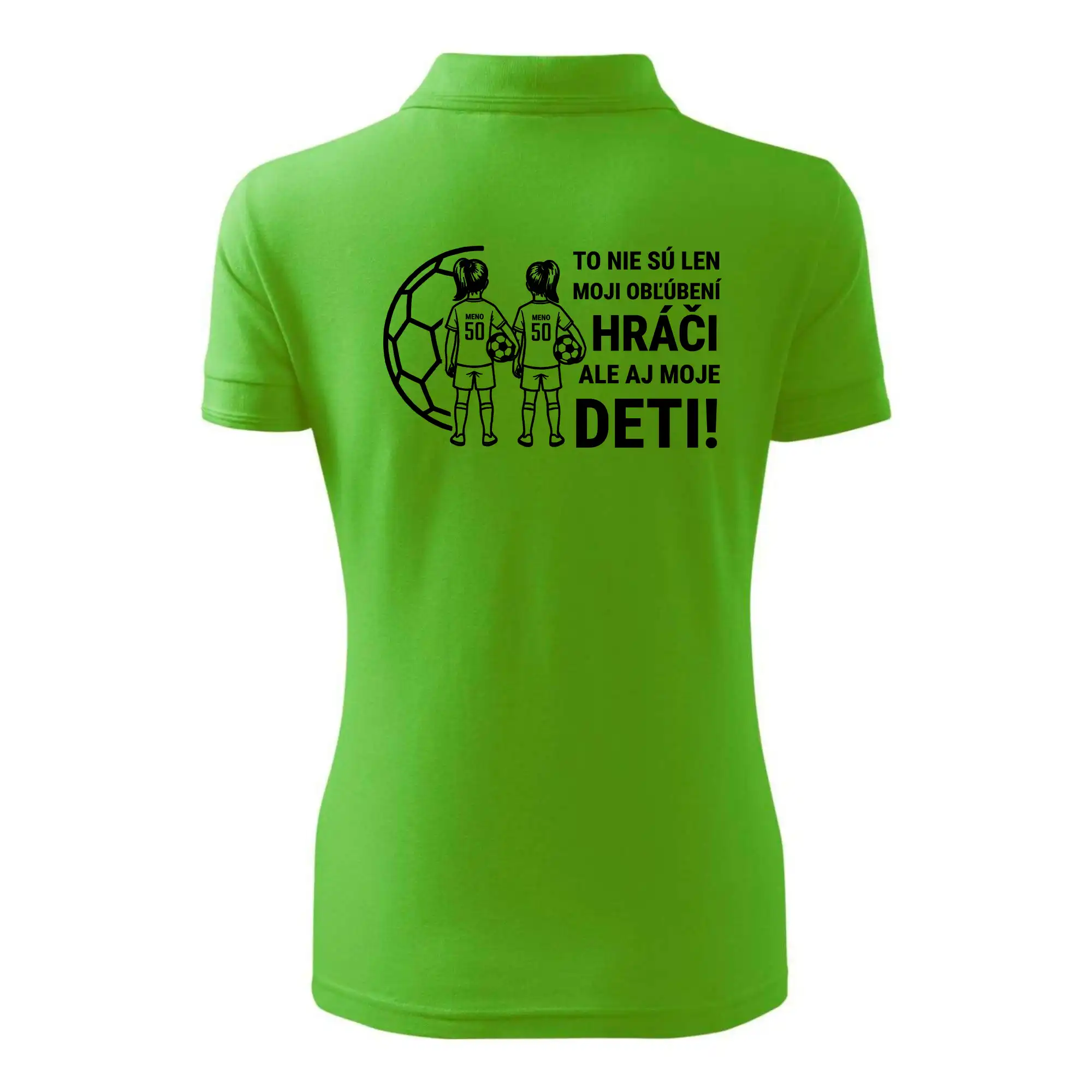Futbalová mama - Dve dcéry (vaše meno a číslo)