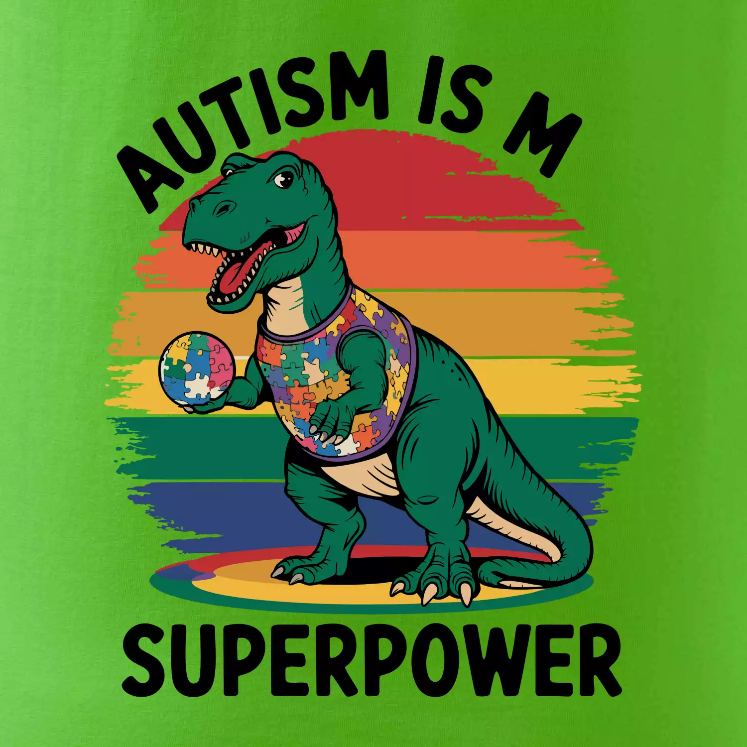 Dinousarus a puzzle  Autism is my superpower