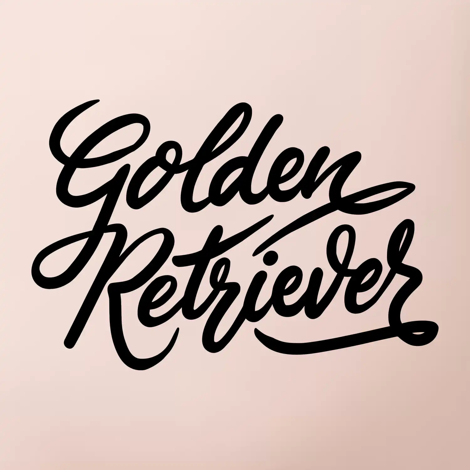 Golden retriever - nápis okrasný