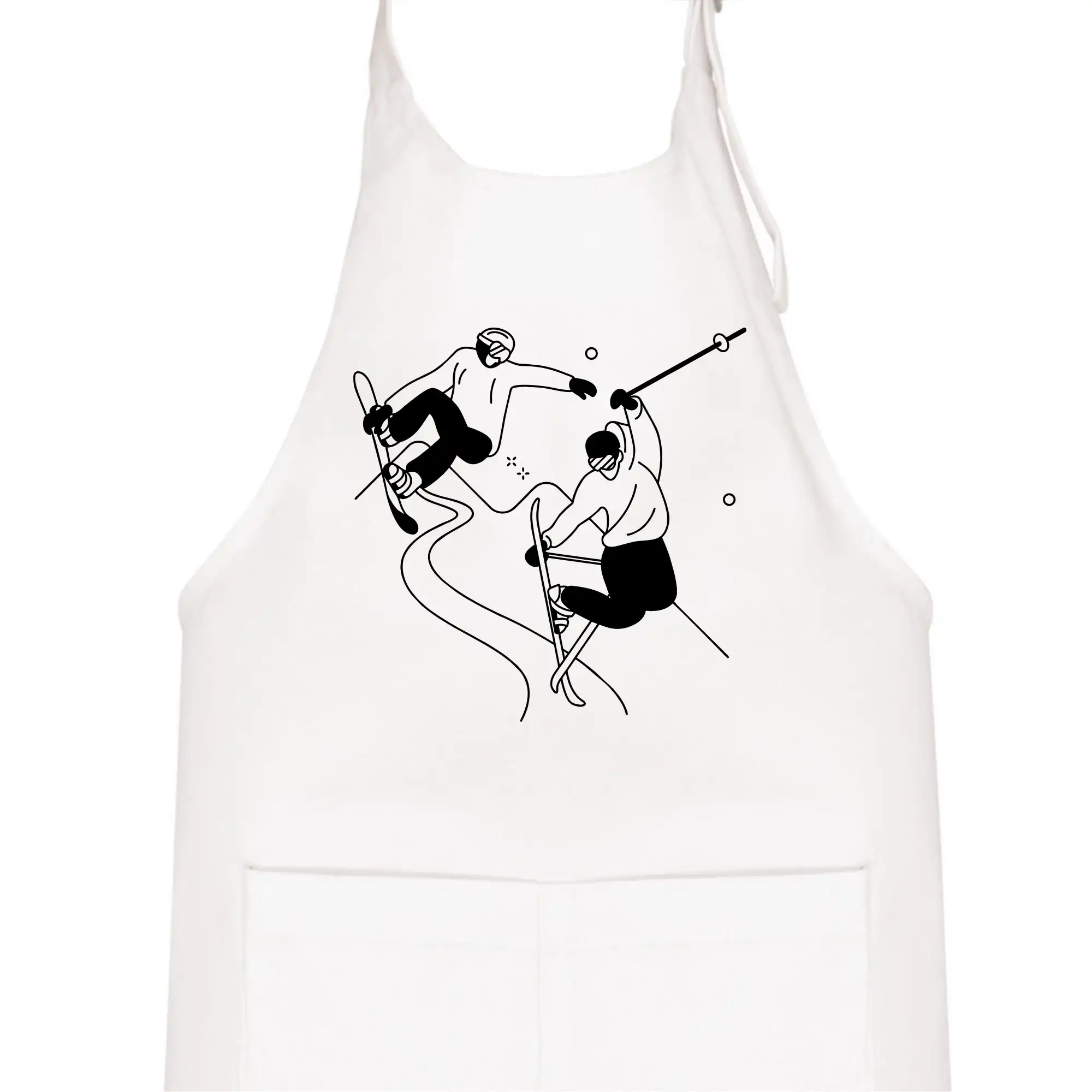 Lyžovaní - kresleny obrázek