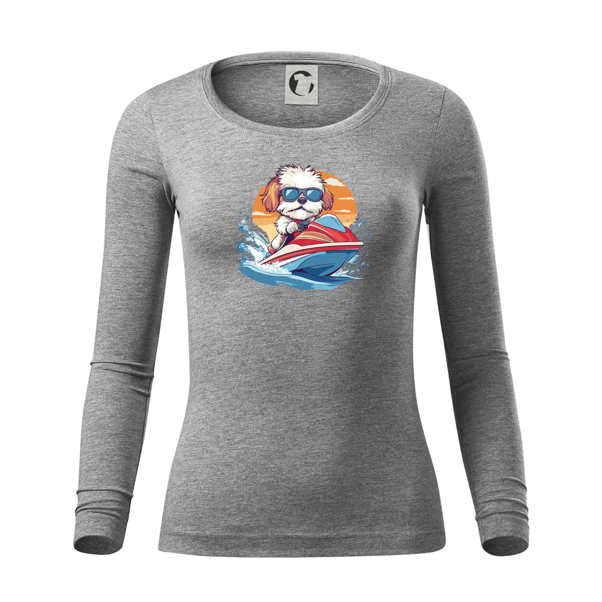 Bišonek na vodním skútru