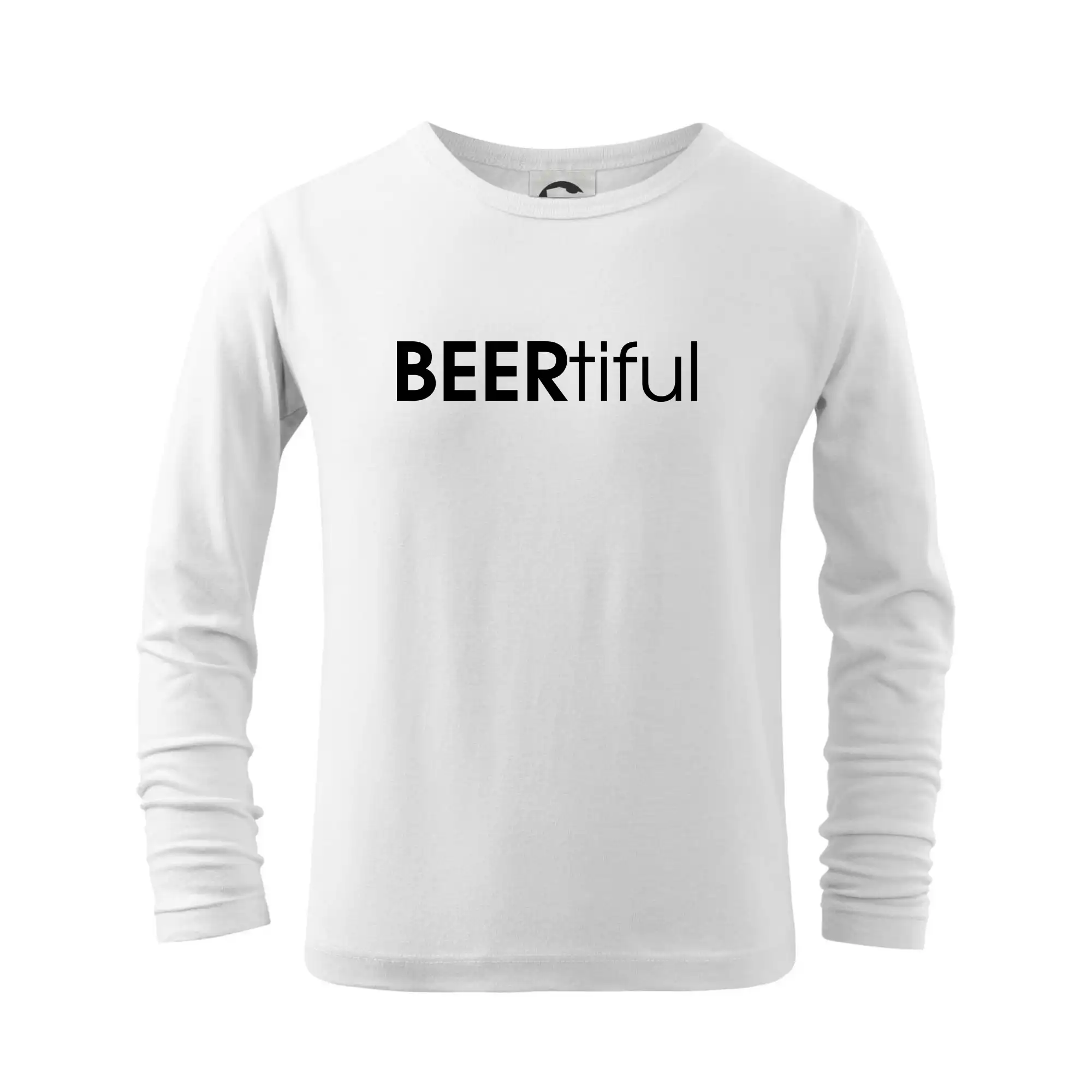Vtipná tričká pre pivárov - Pivné nápisy BEERrtiful - Tričko detské Long Sleeve