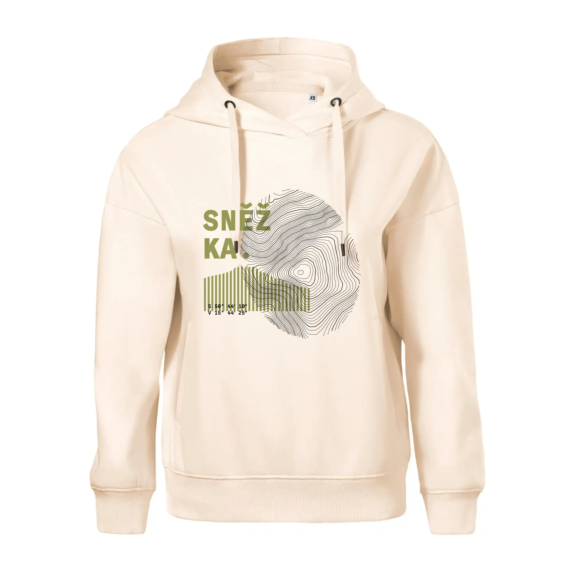 Sněžka - vrstevnice otisk