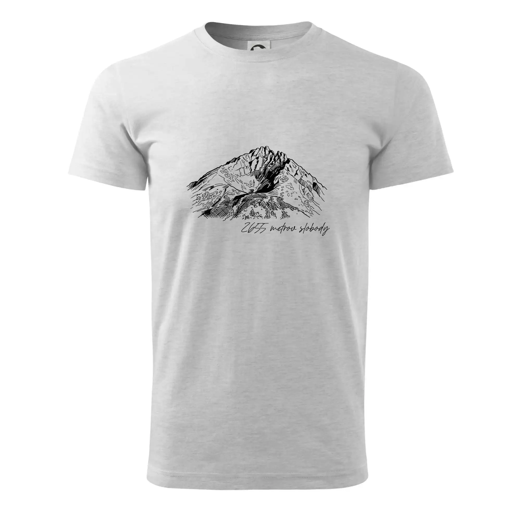 Trička pro horolezcov - Gerlachovský štít - 2655 metrov slobody - Tričko extra veľké  (5-8XL)