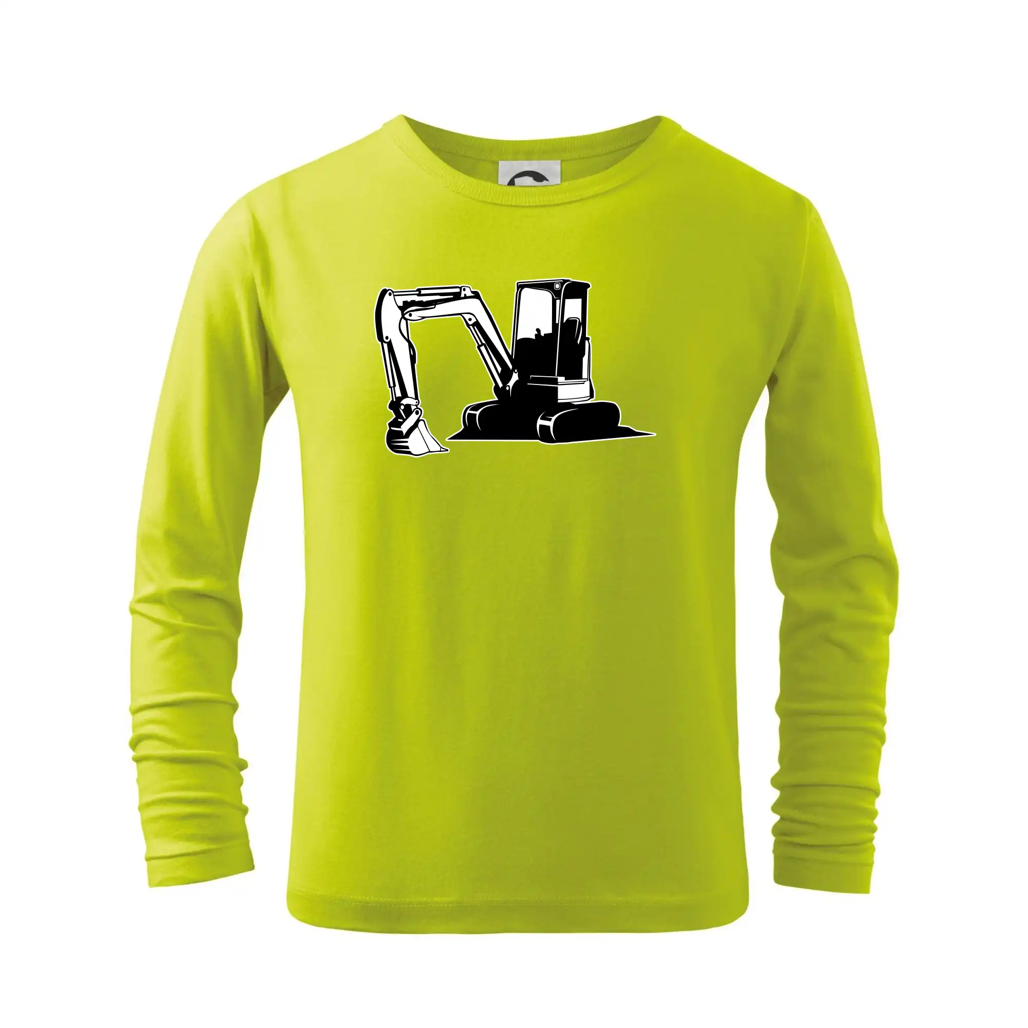 Bagr bez nápisu černobílý