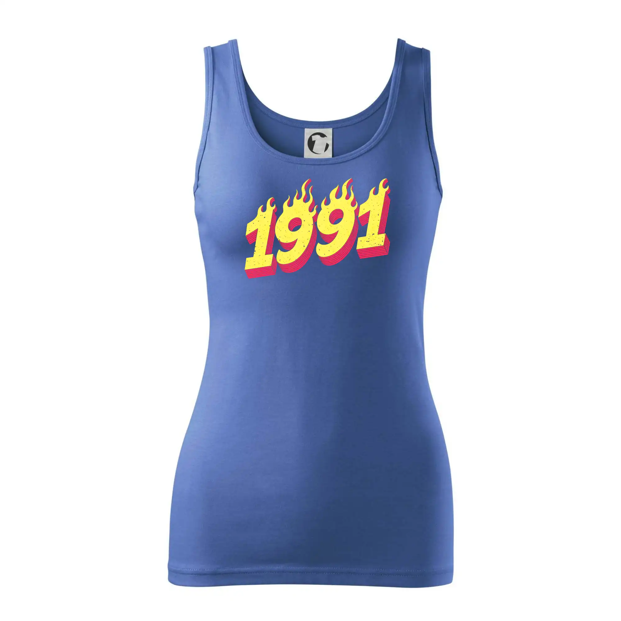 Trička s ročníkom 1991 - Narodeniny v ohni 1991 - Dámske tielko