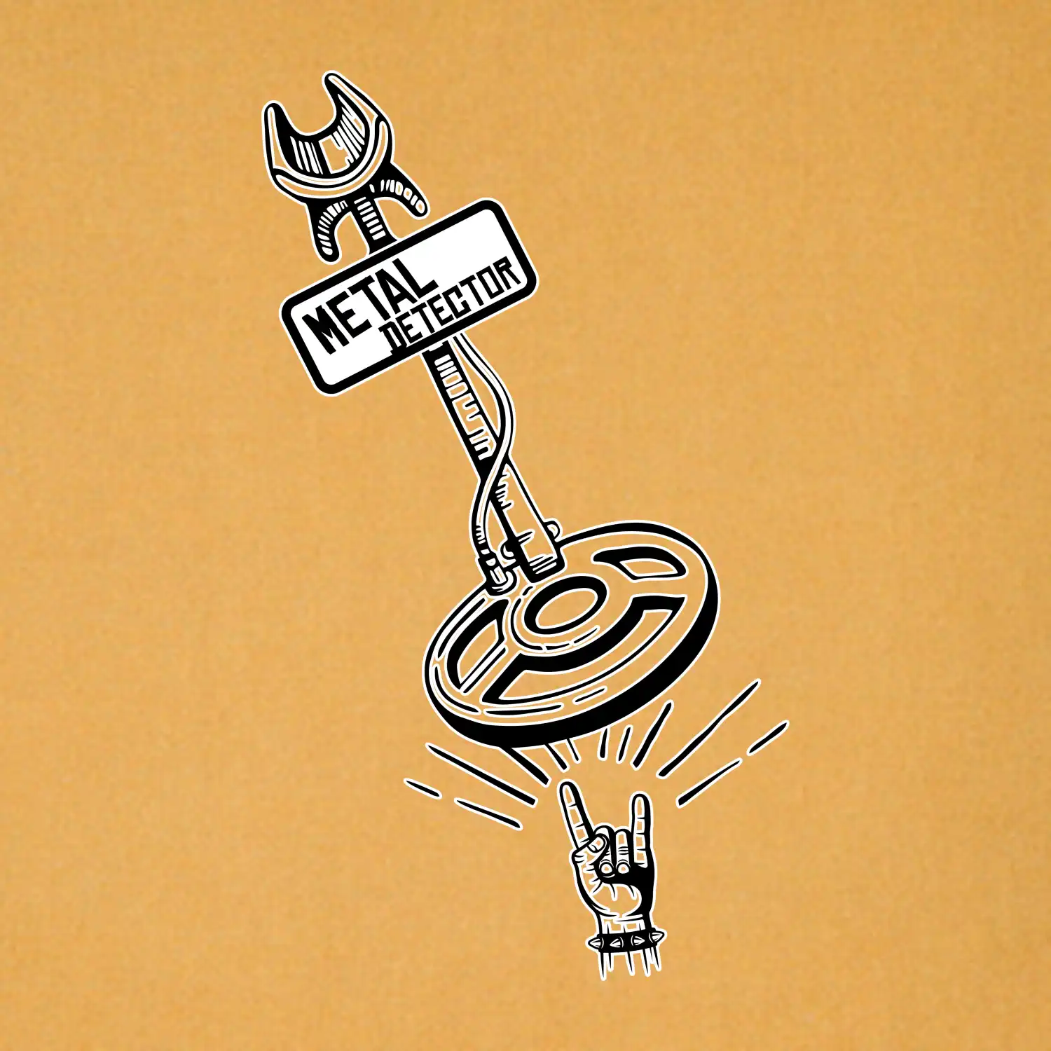Metal detector rock