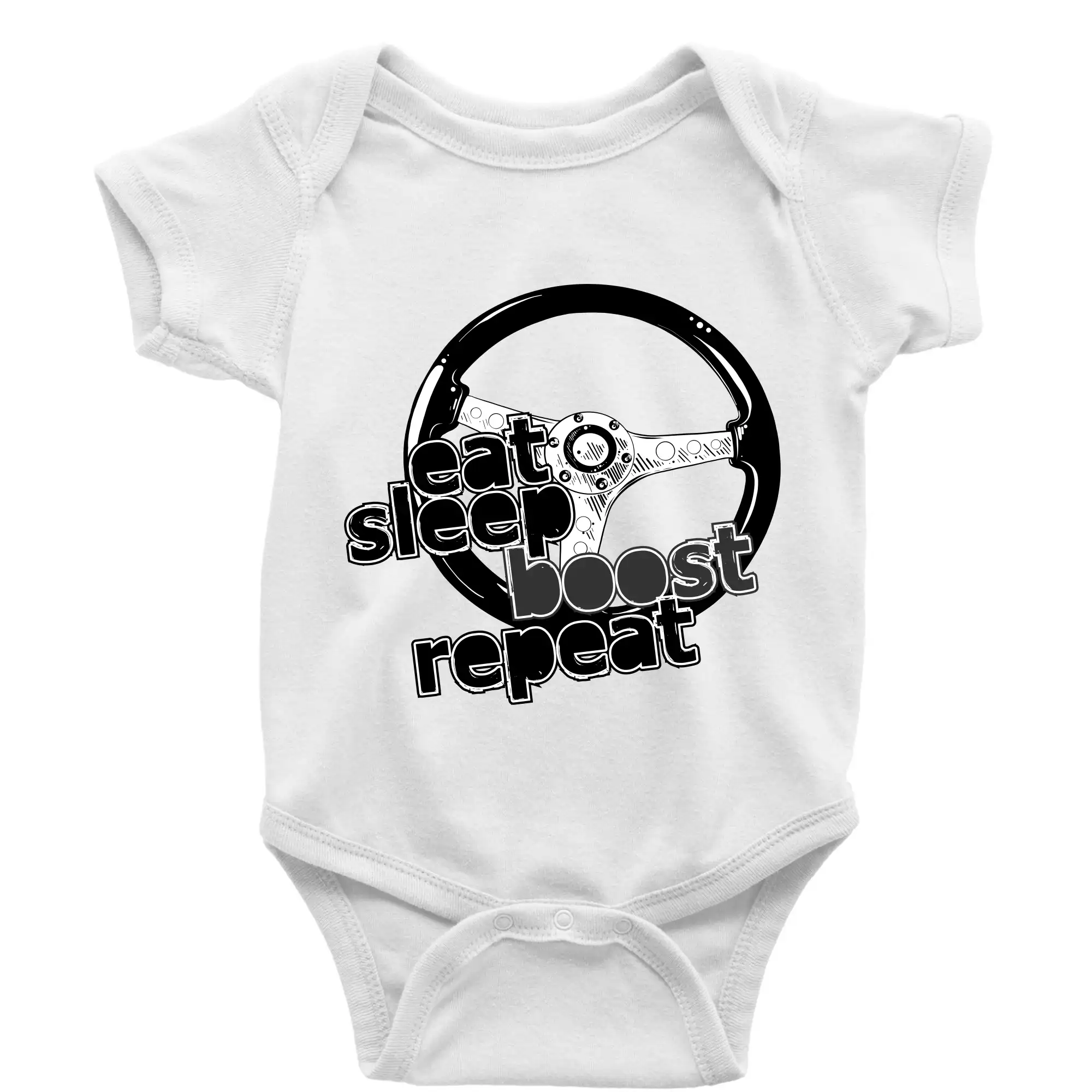 Eat sleep repeat - Eat Sleep Boost repeat - Body dojčenské s krátkym rukávom
