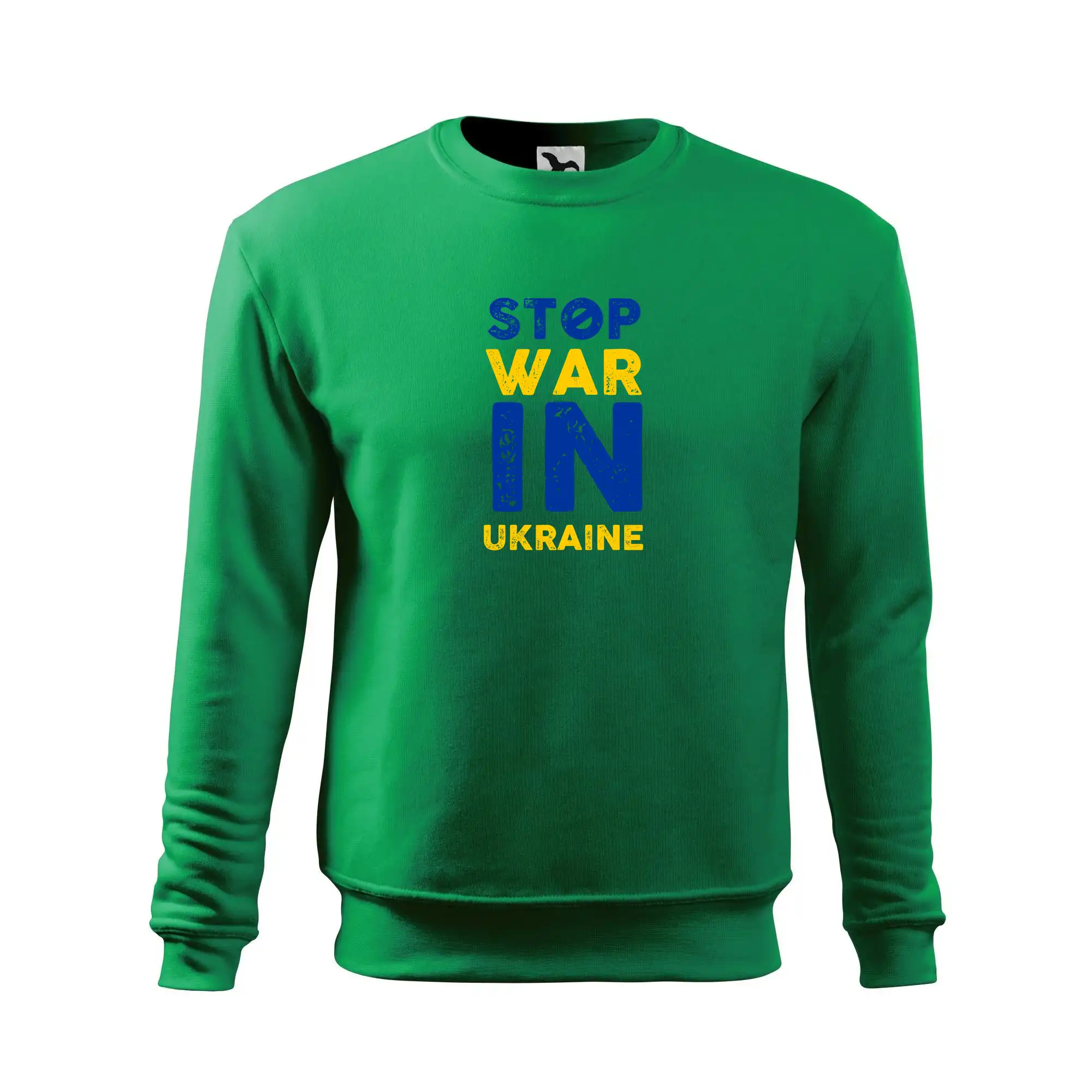 Barevný nápis Stop war in ukraine